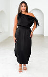 Solene Midi Dress - Black