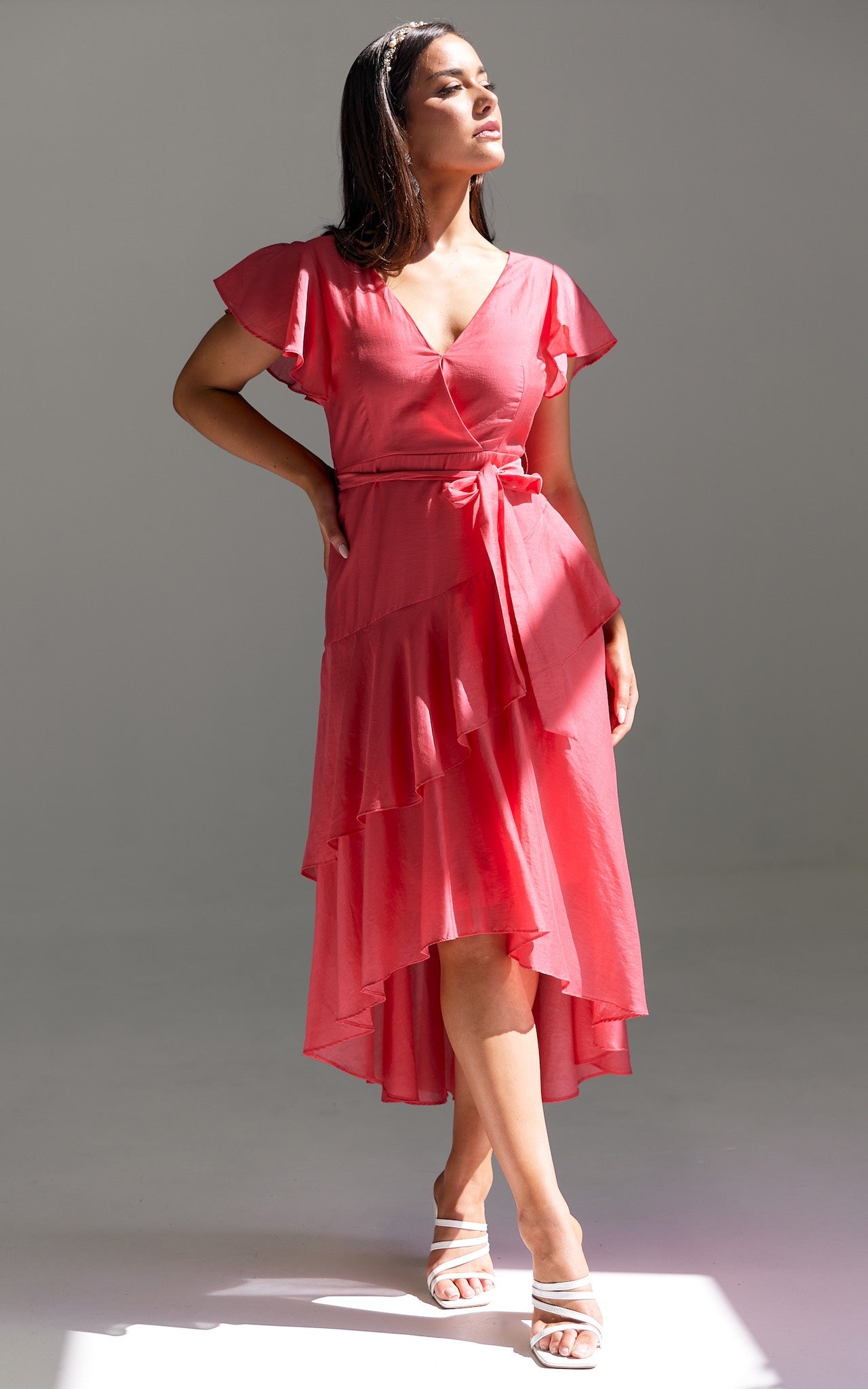 Sophia Maxi Dress - Watermelon Red