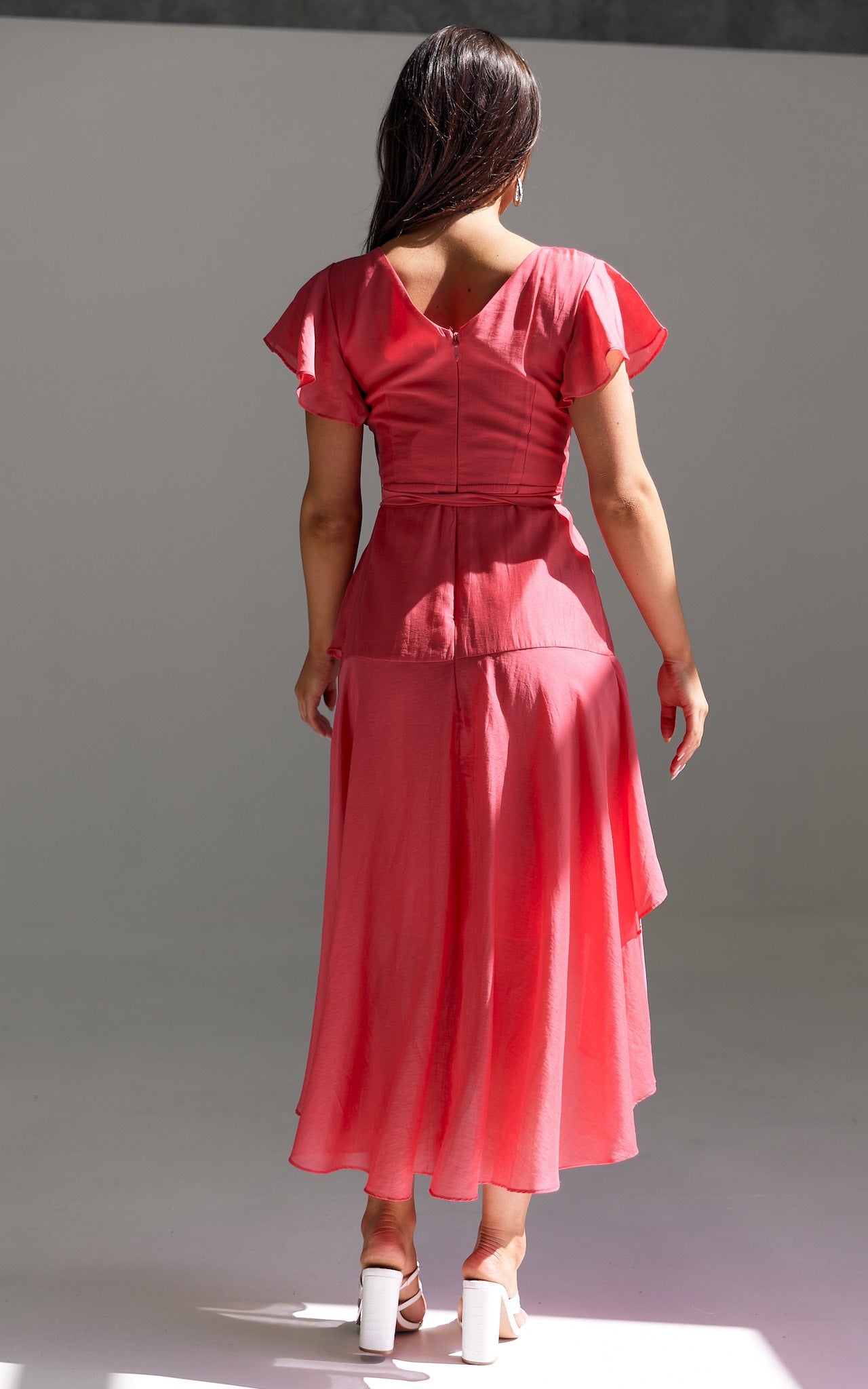 Sophia Maxi Dress - Watermelon Red