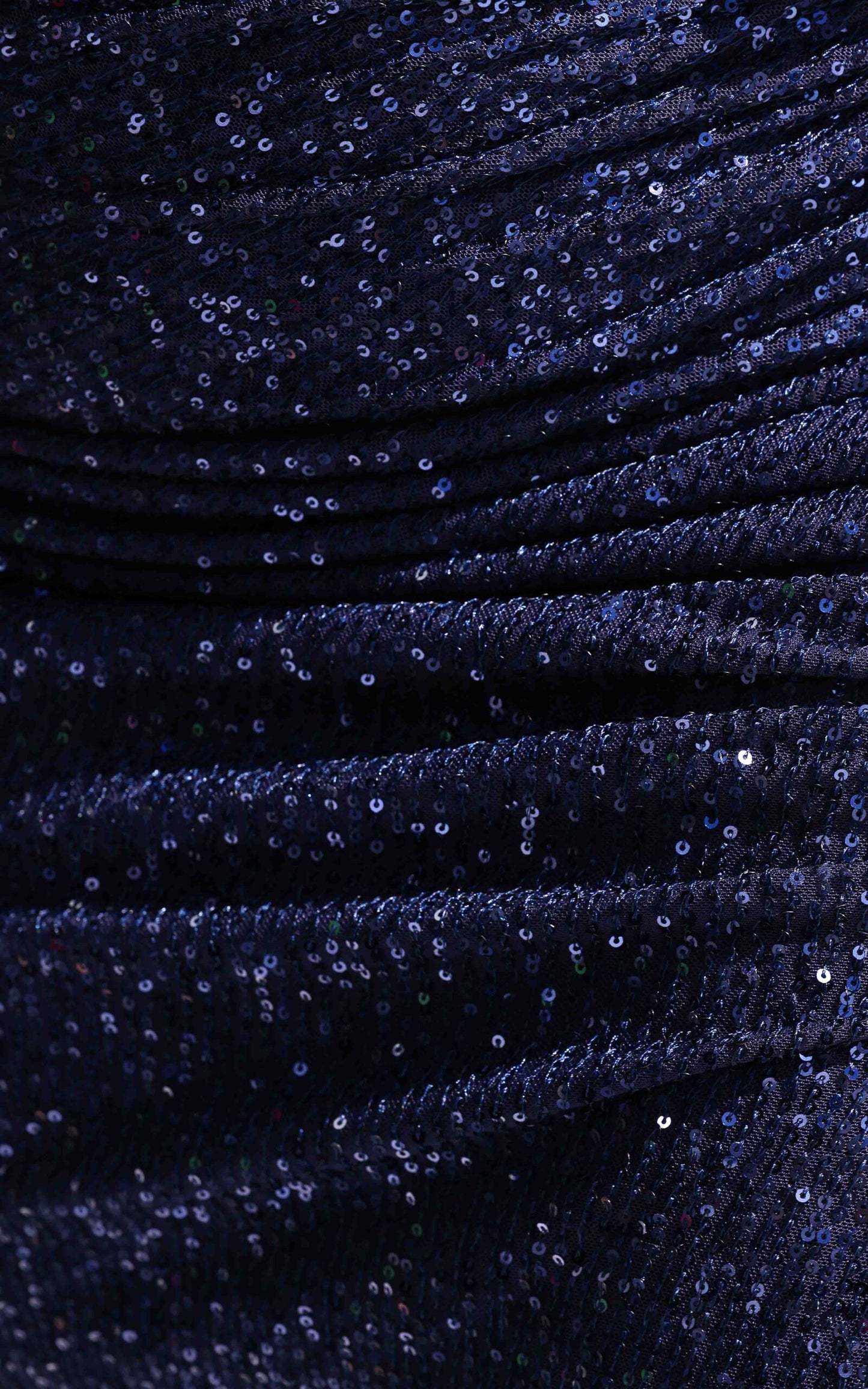 Stardust Sequin Split Midi Skirt - Navy