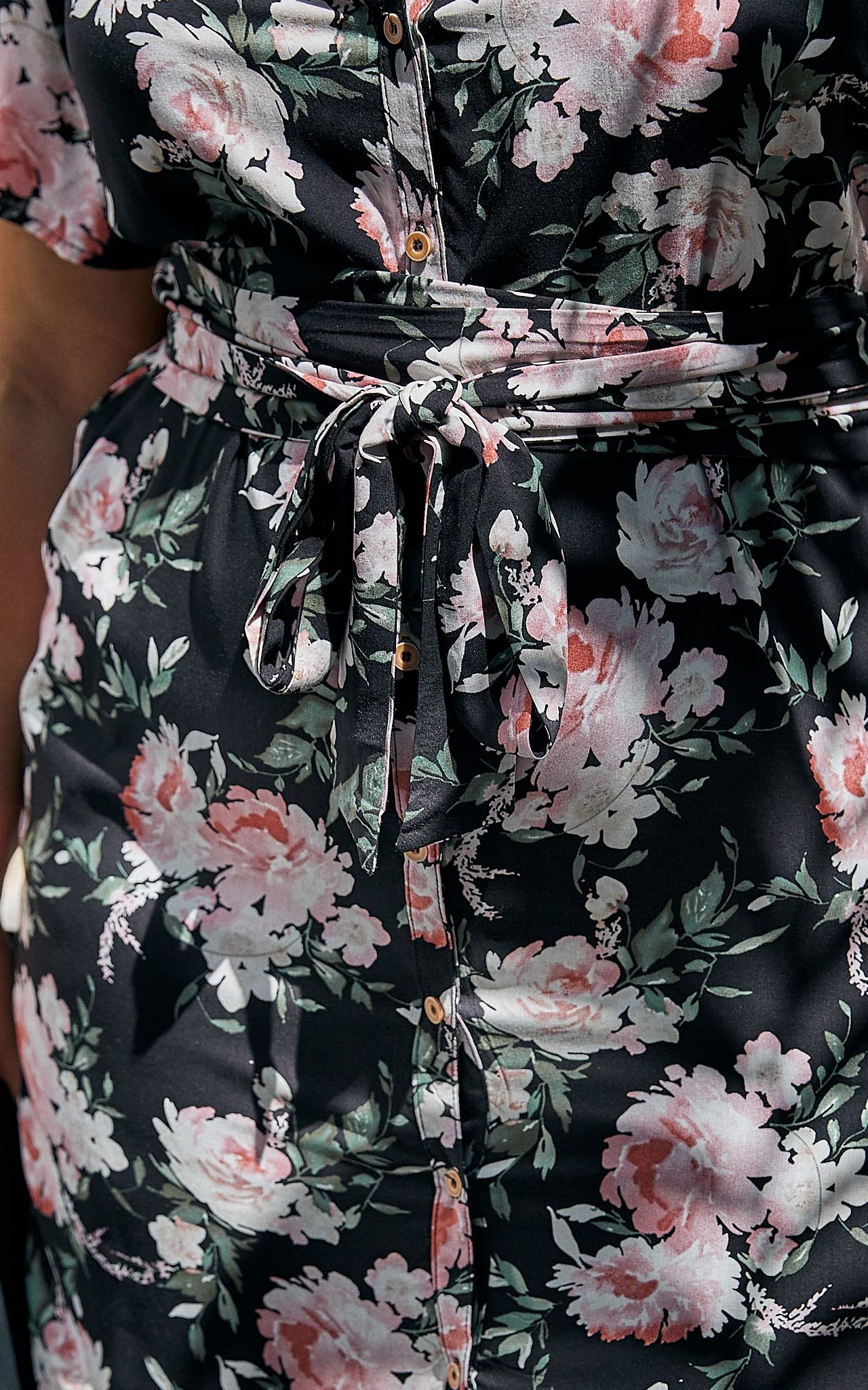 Sunday Dress - Black Floral