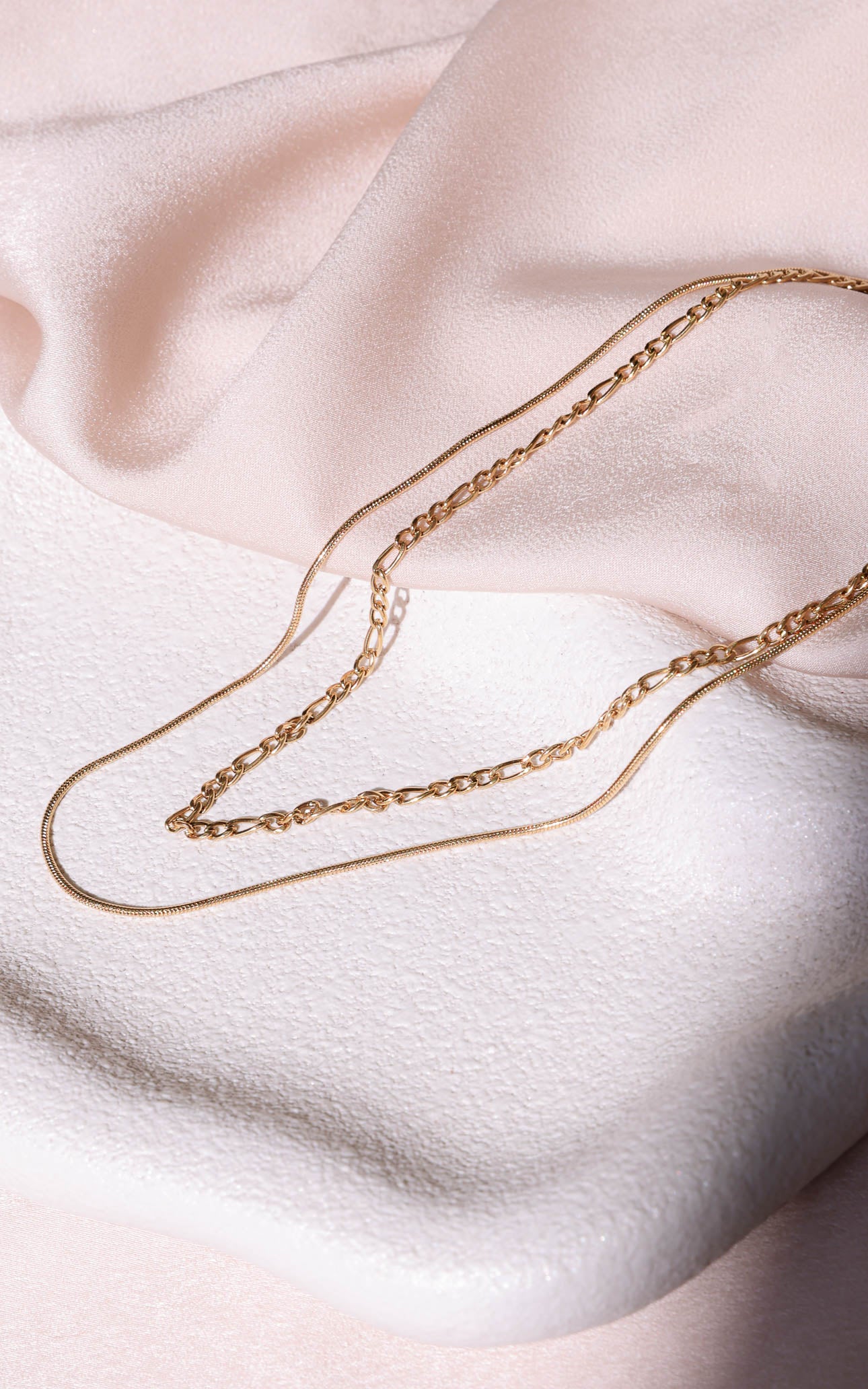 Sunna Necklace - Gold Double Chain