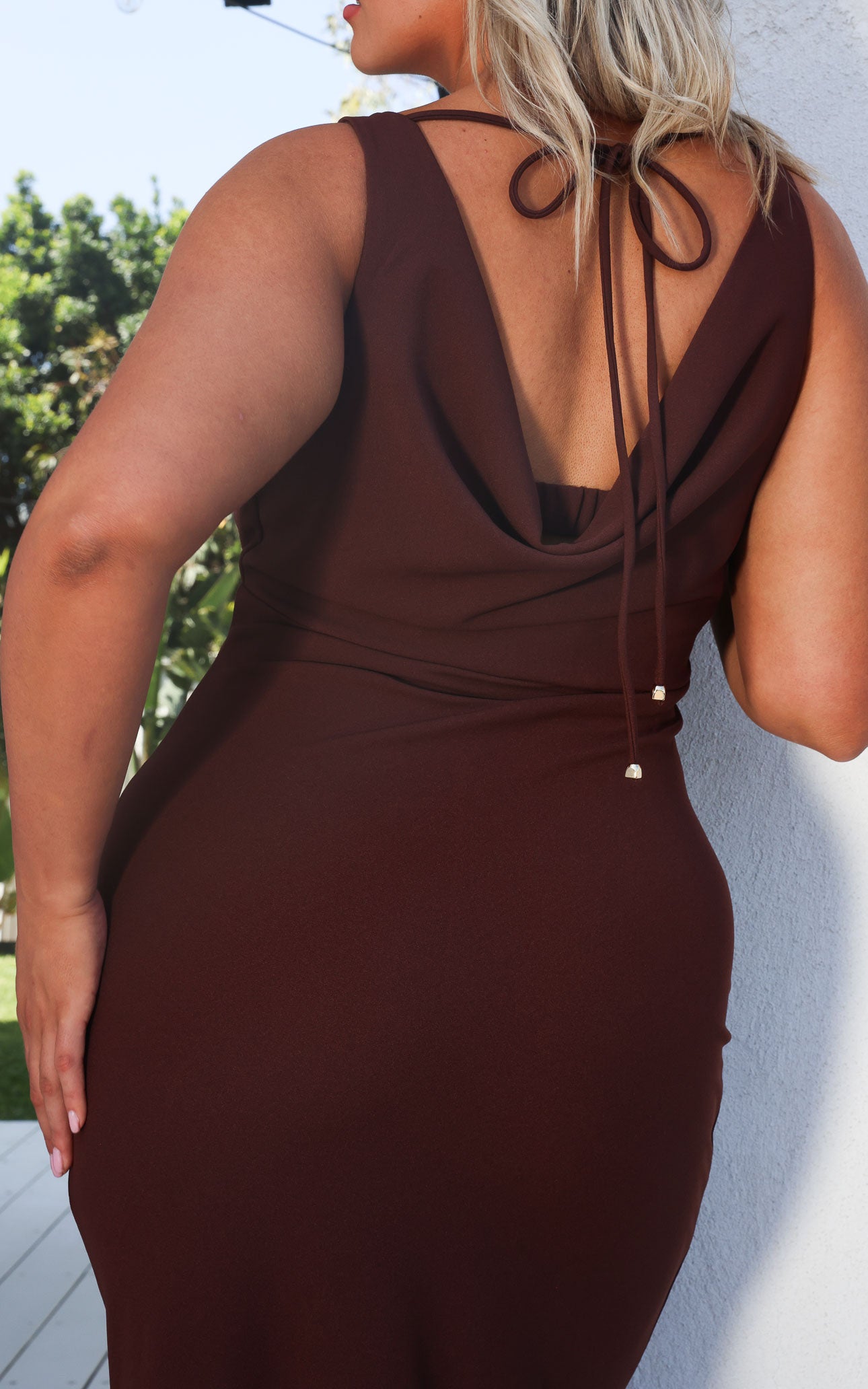 Sylvie Maxi Dress - Chocolate Brown