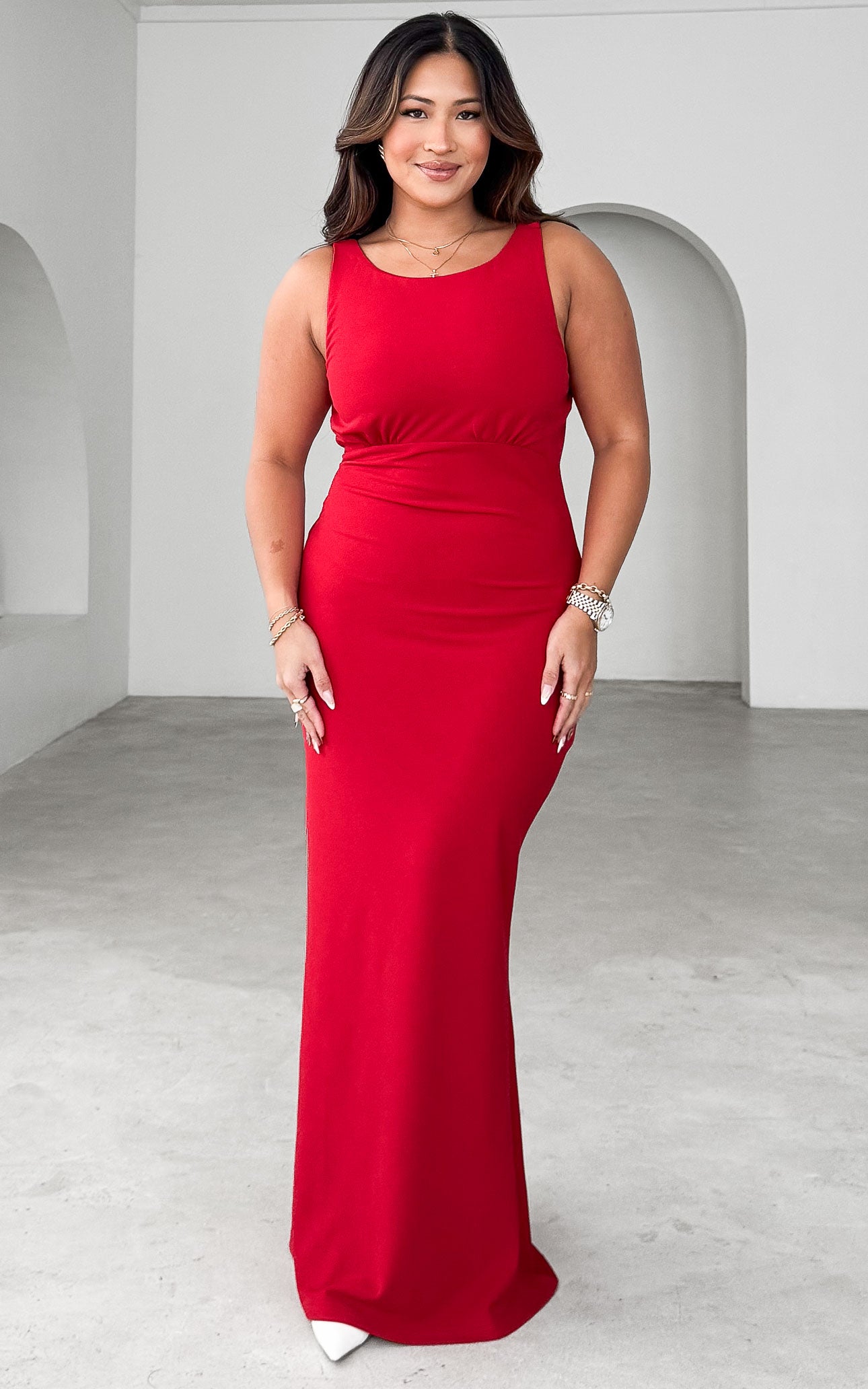 Sylvie Maxi Dress - Red