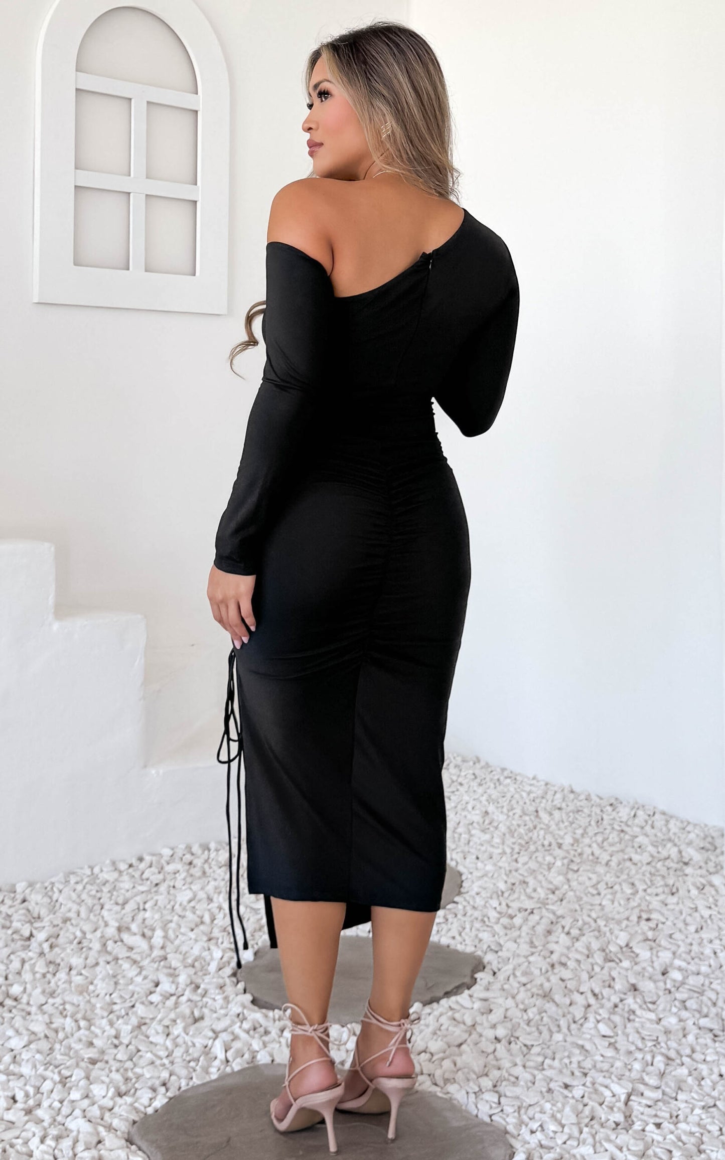 Sarah Midi Dress - Black