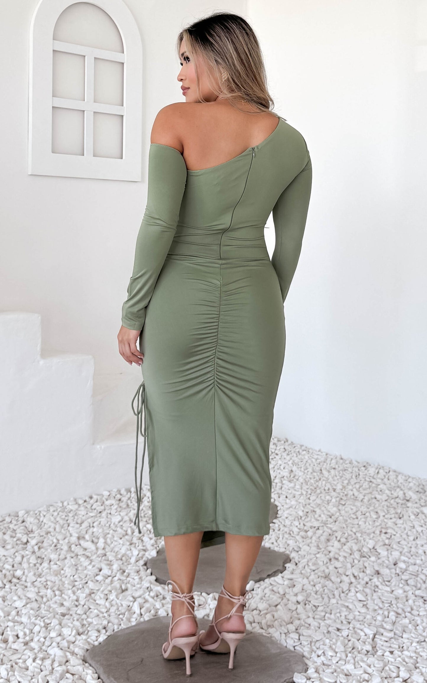 Sarah Midi Dress - Sage