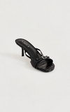 Saylor Mid Heels - Black Croc