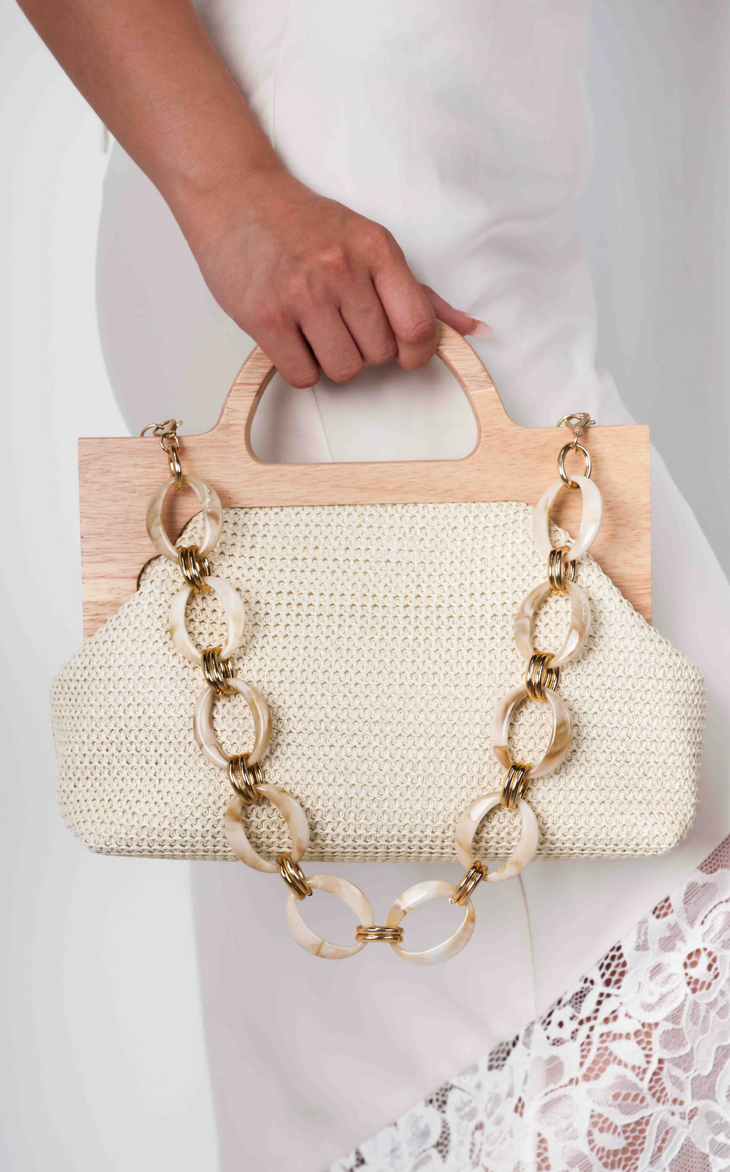 Seychelles Straw Bag - Light Beige