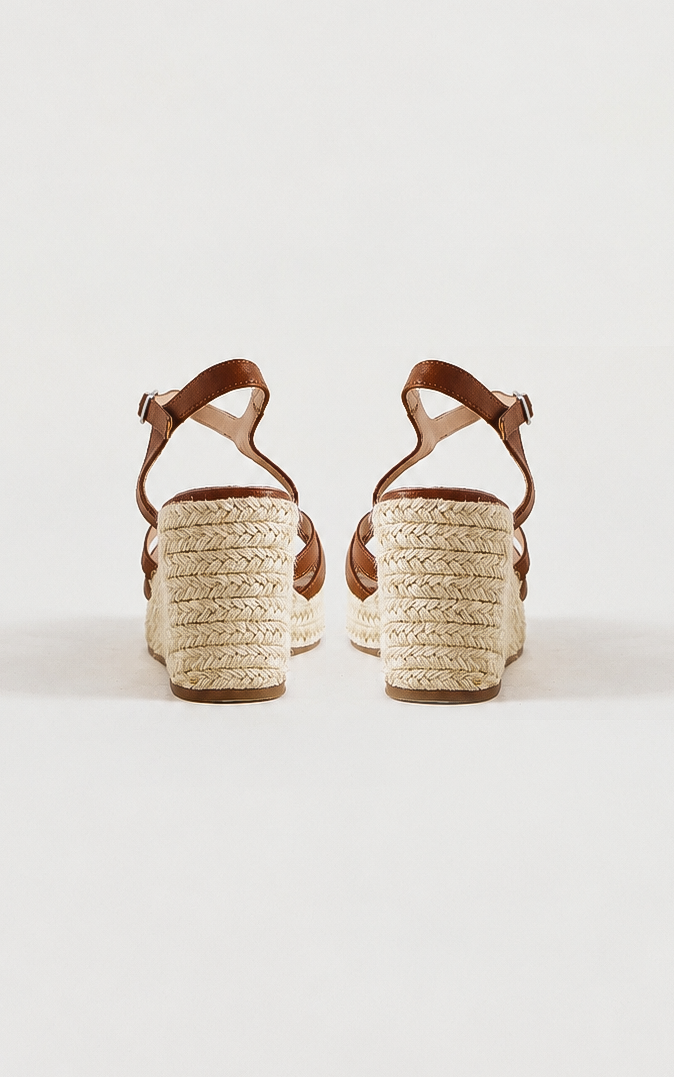 Selina Wedges - Brown