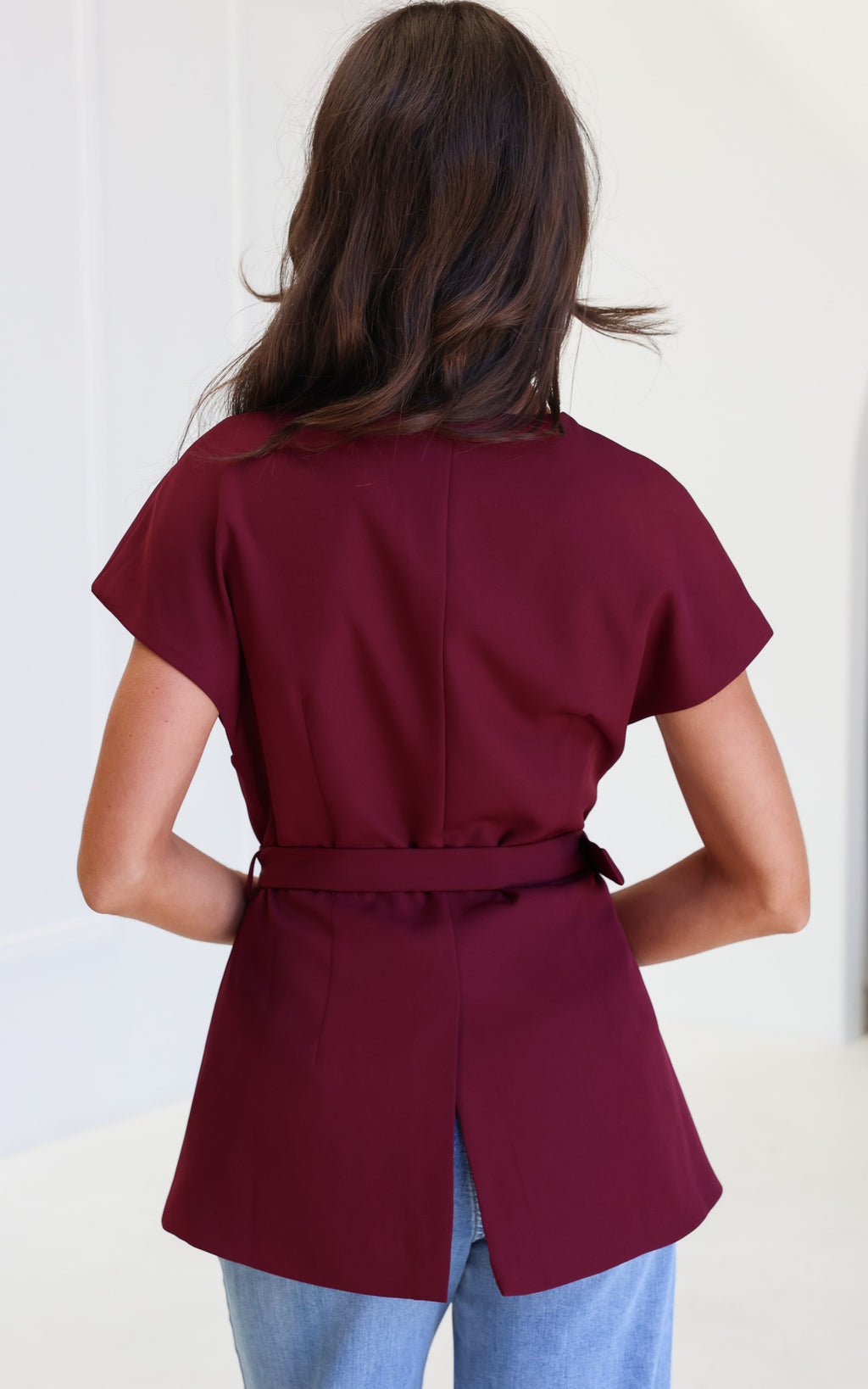 Selique Vest Top - Wine