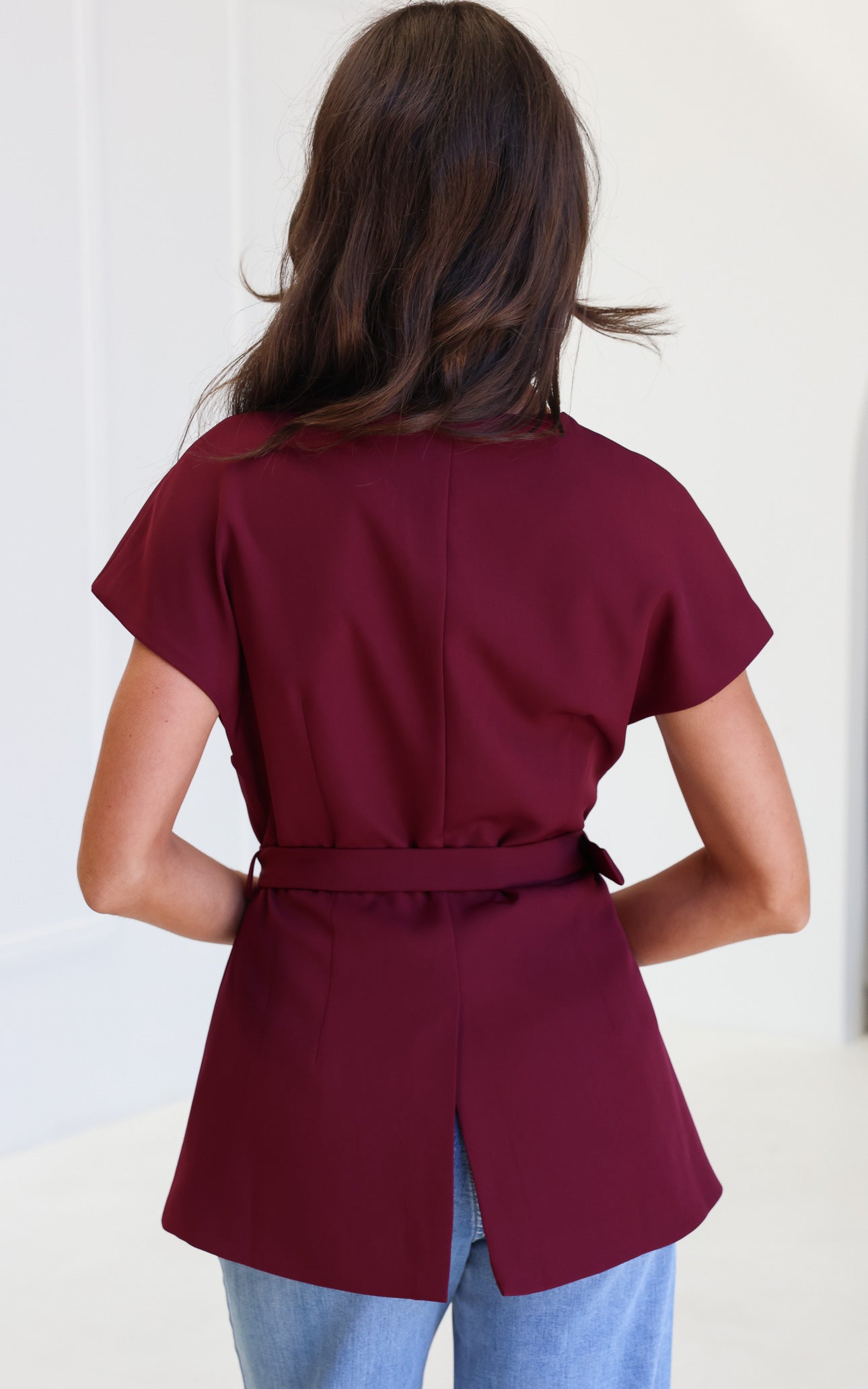 Selique Vest Top - Wine