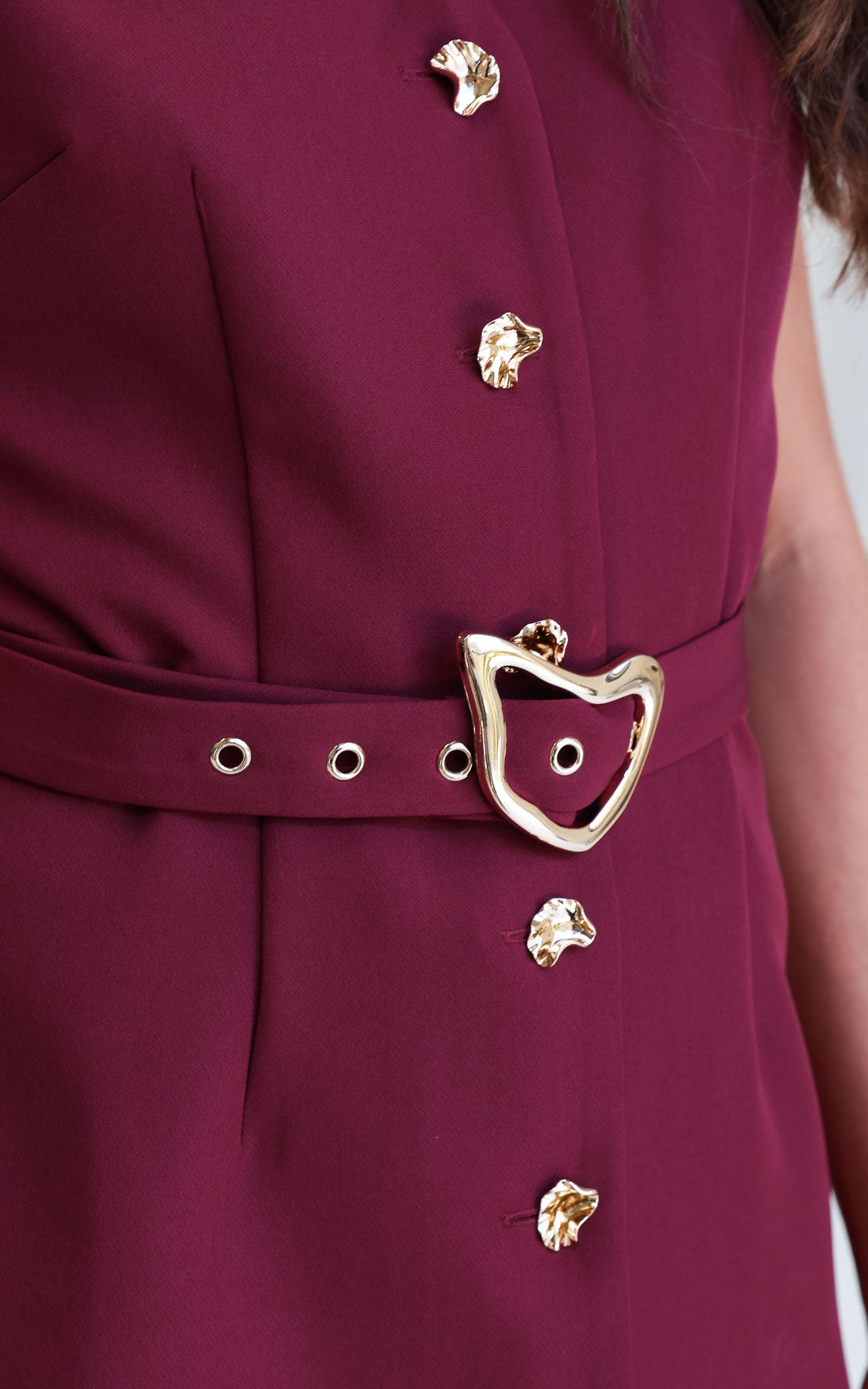 Selique Vest Top - Wine