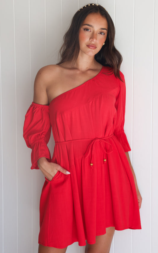 Talitha Mini Dress - Red
