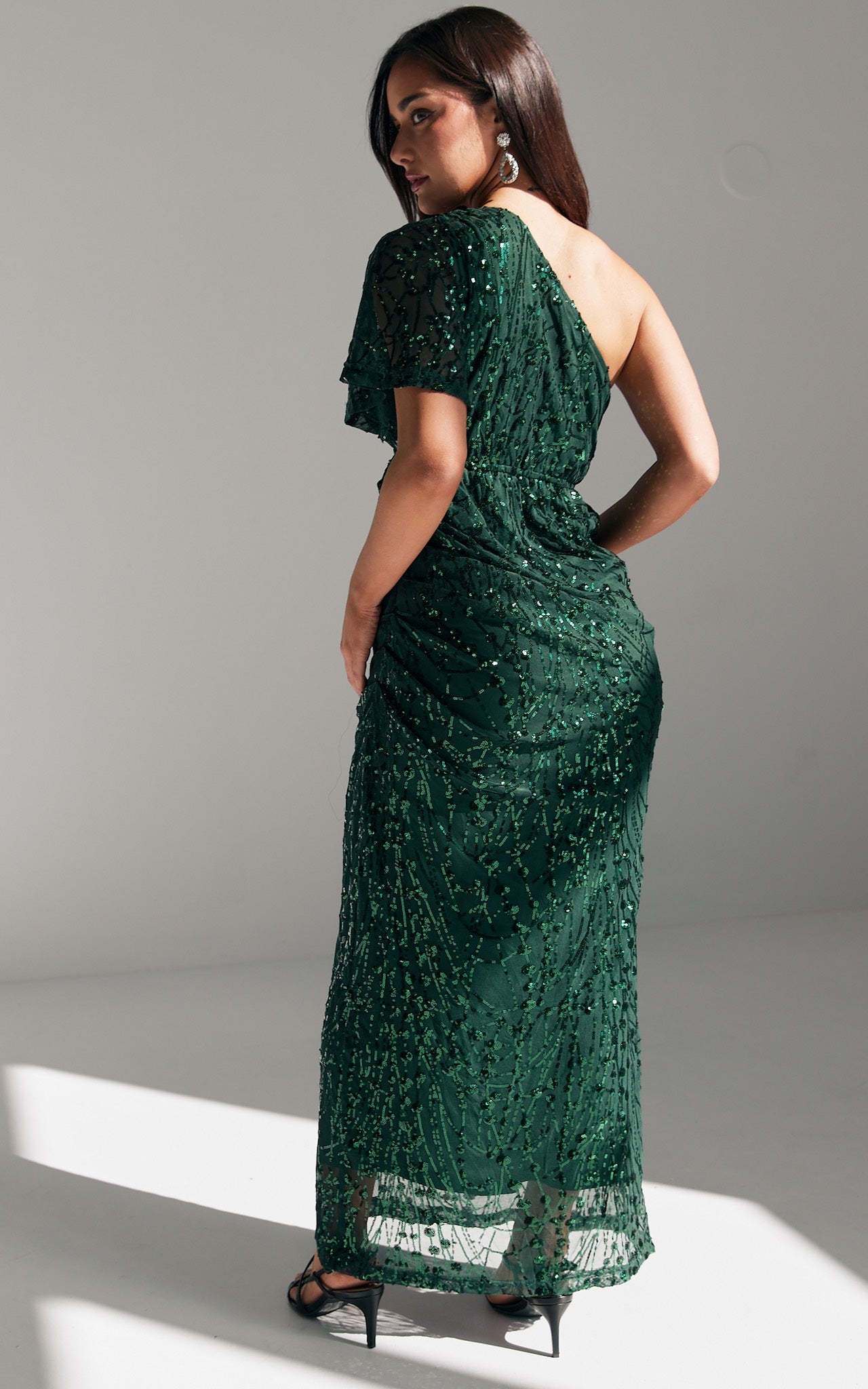Tallulah Sequin Maxi Dress - Emerald