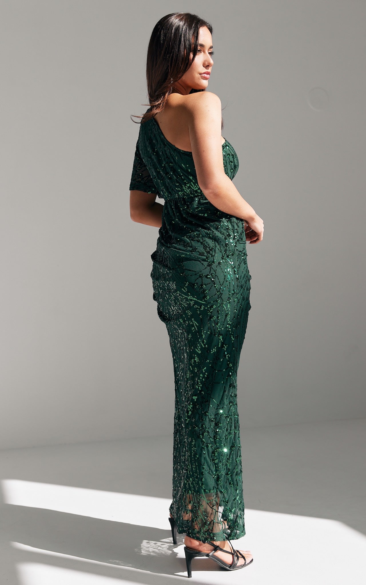 Tallulah Sequin Maxi Dress - Emerald