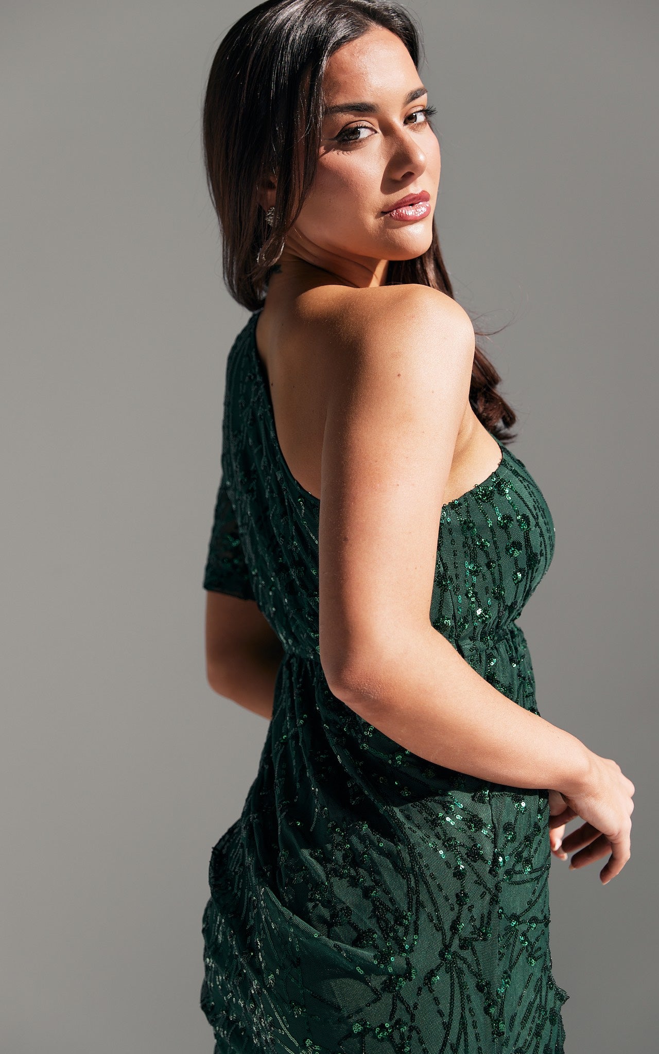 Tallulah Sequin Maxi Dress - Emerald