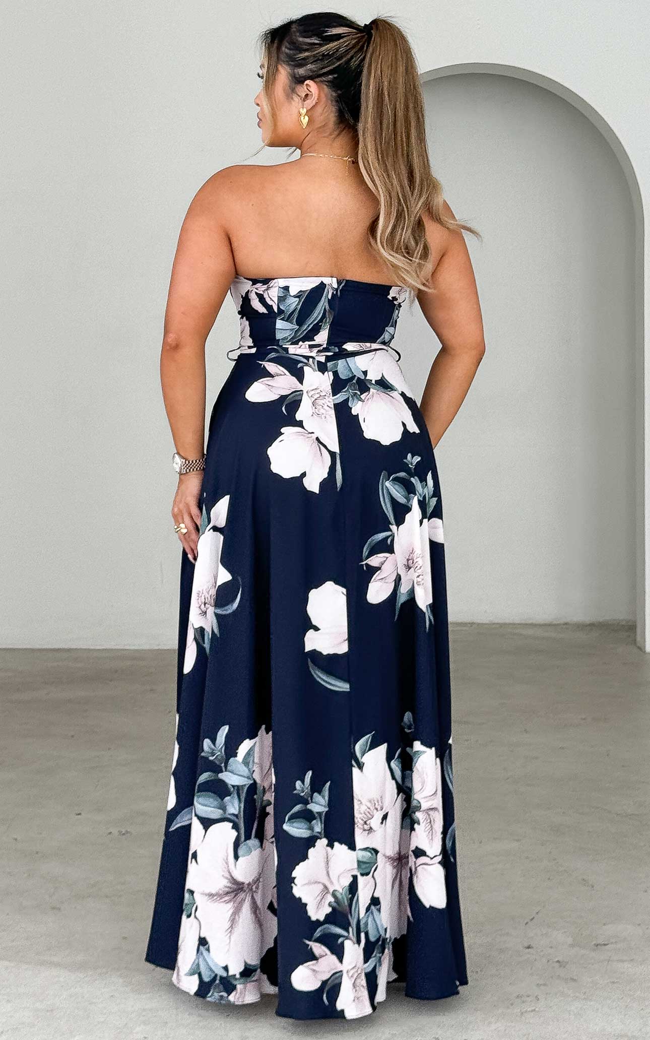 Tamra Maxi Dress - Navy Floral