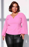 Tammy Long Sleeve Top - Pink