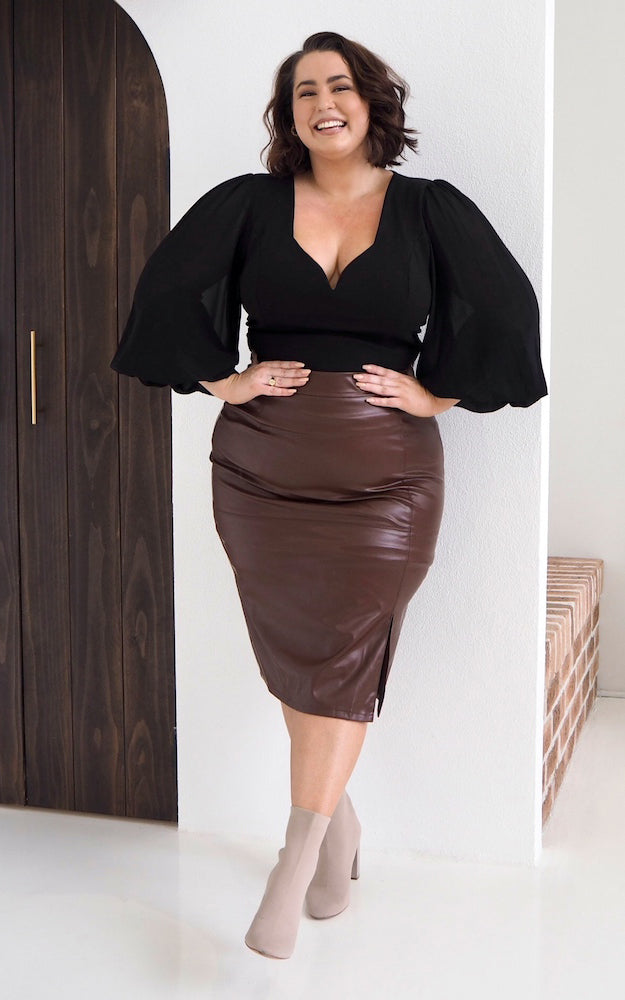 Tammy Long Sleeve Top - Black