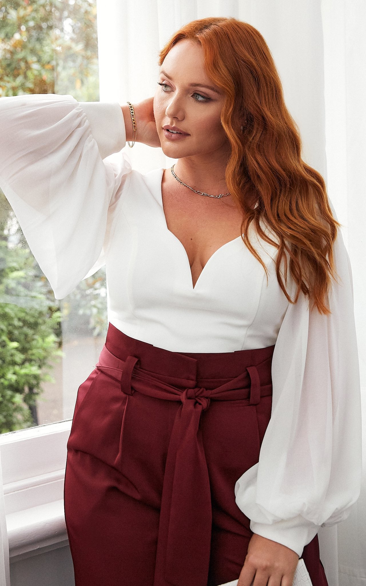 Tammy Long Sleeve Top - White