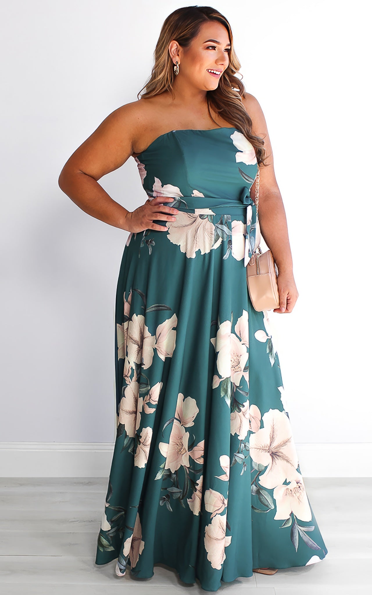 Tamra Maxi Dress - Green Floral