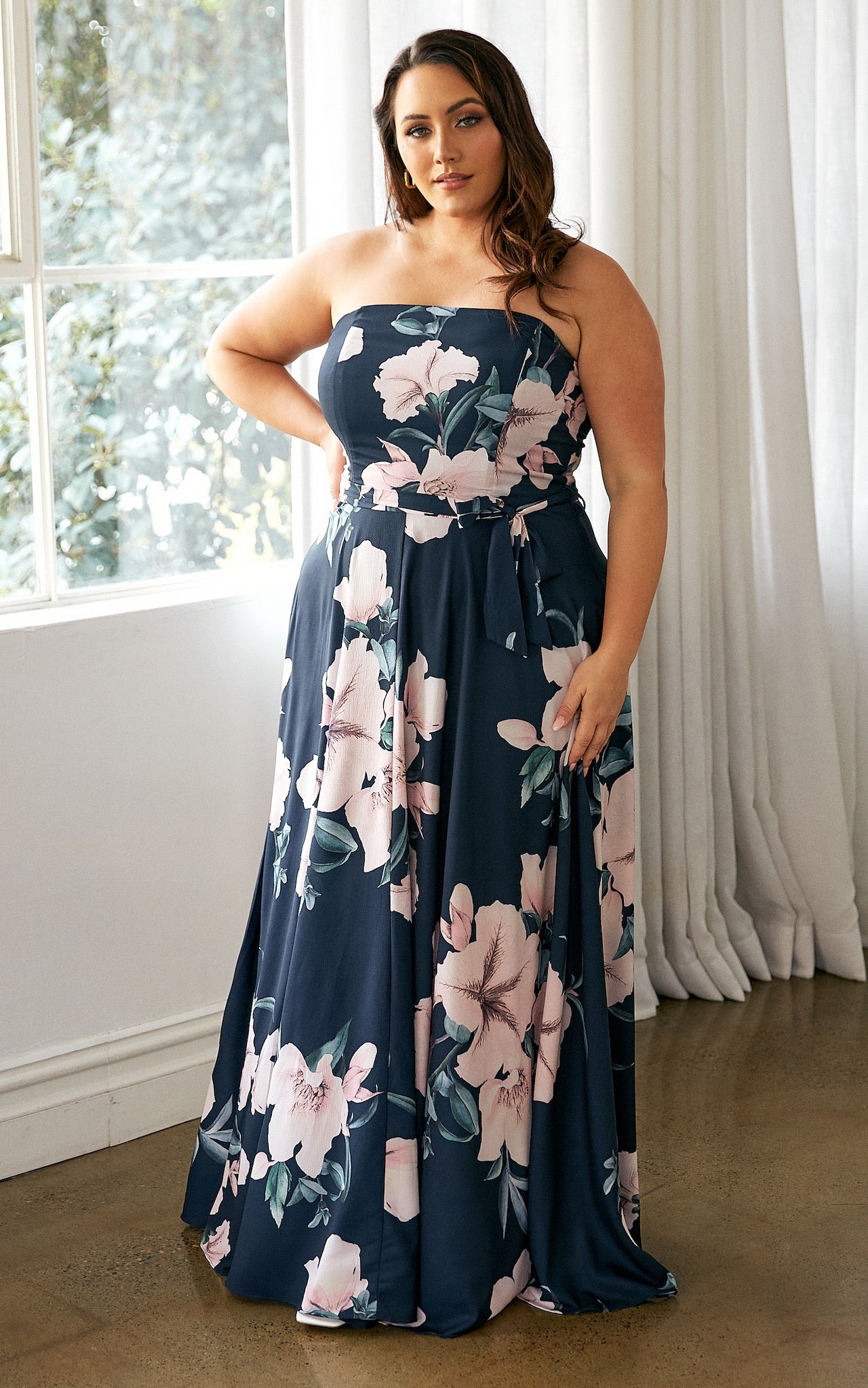 Tamra Maxi Dress - Navy Floral