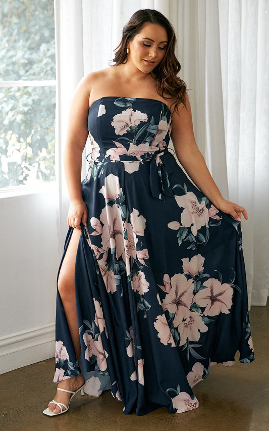 Tamra Maxi Dress - Navy Floral