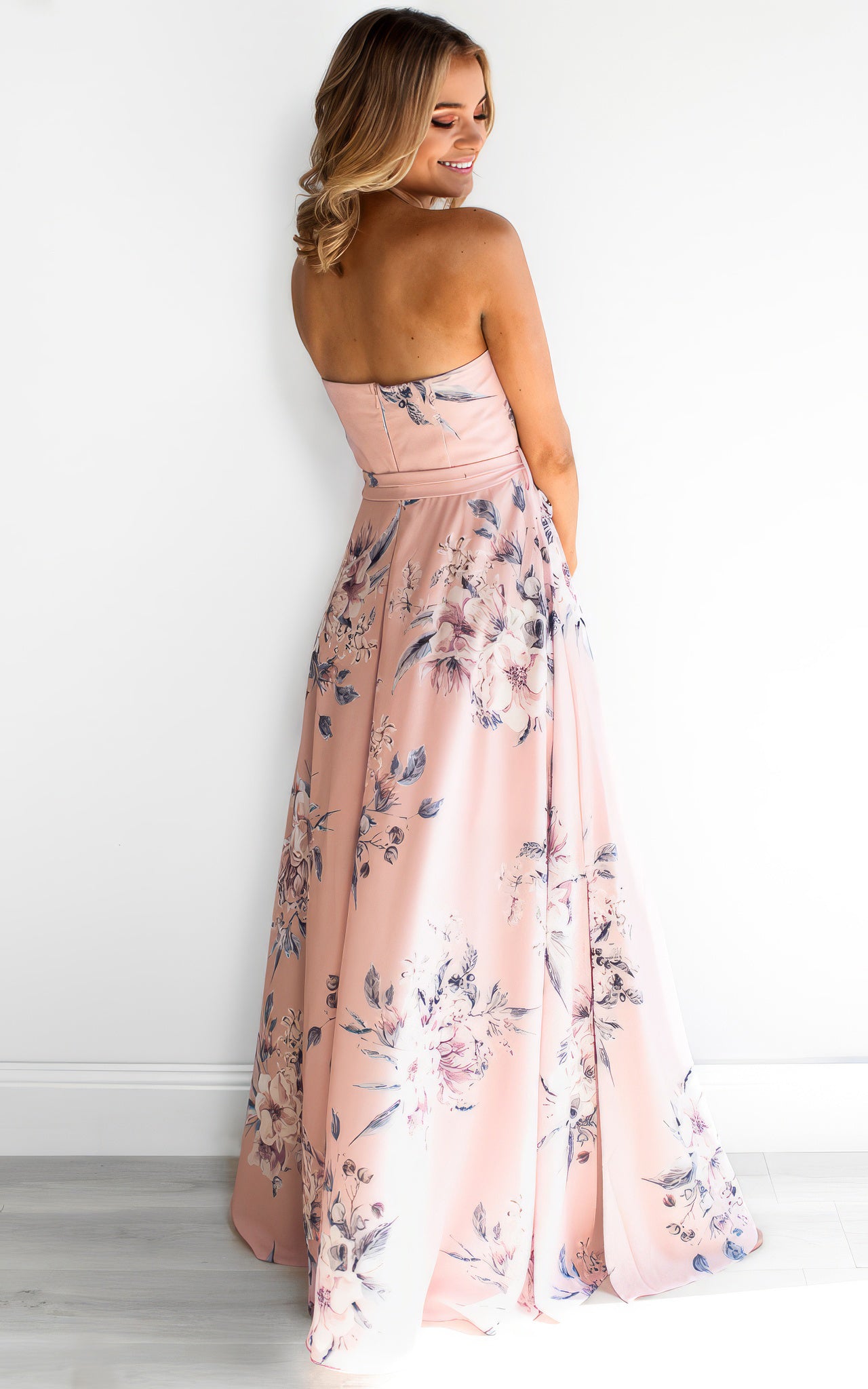 Tamra Maxi Dress - Pink Floral