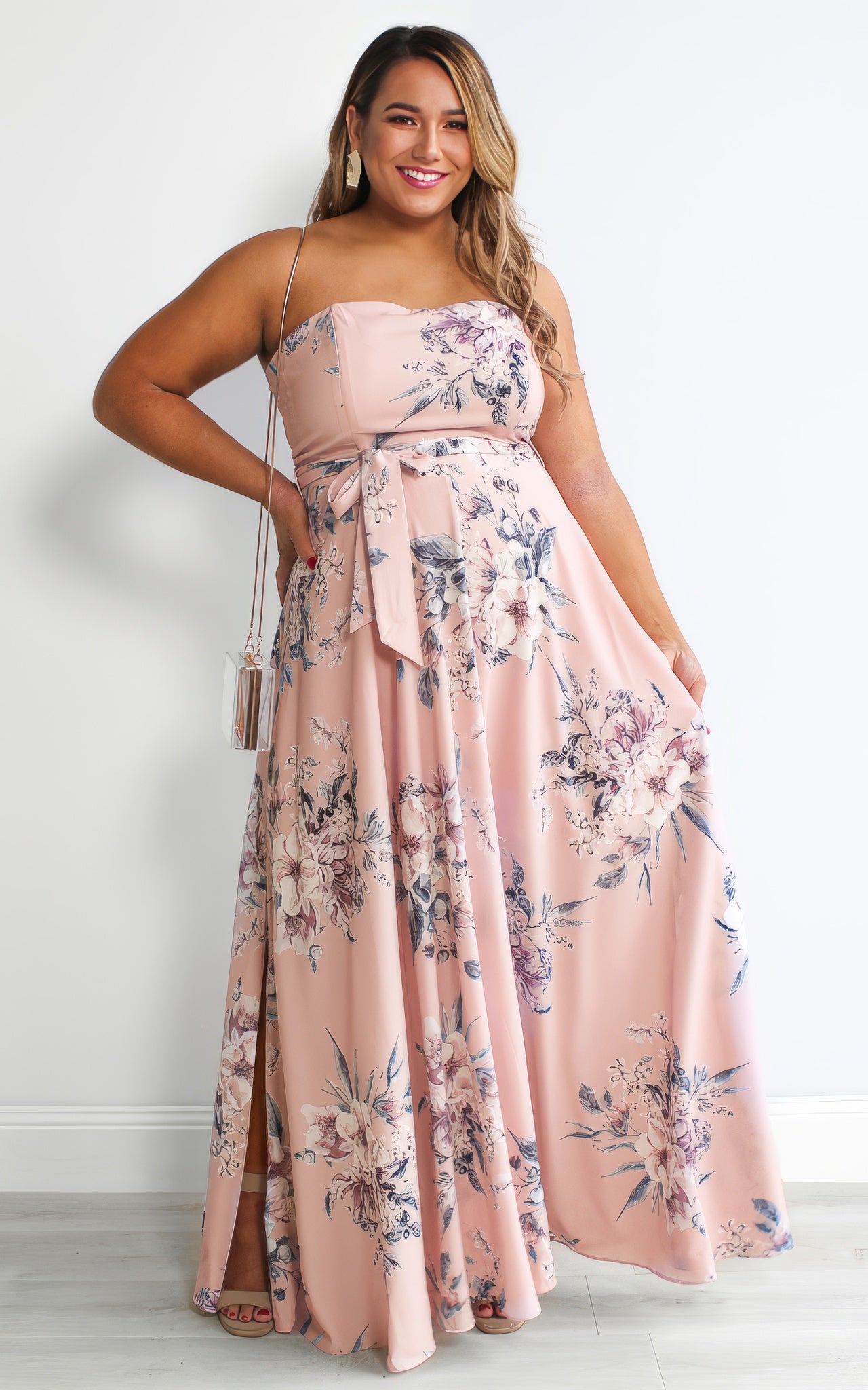 Tamra Maxi Dress - Pink Floral