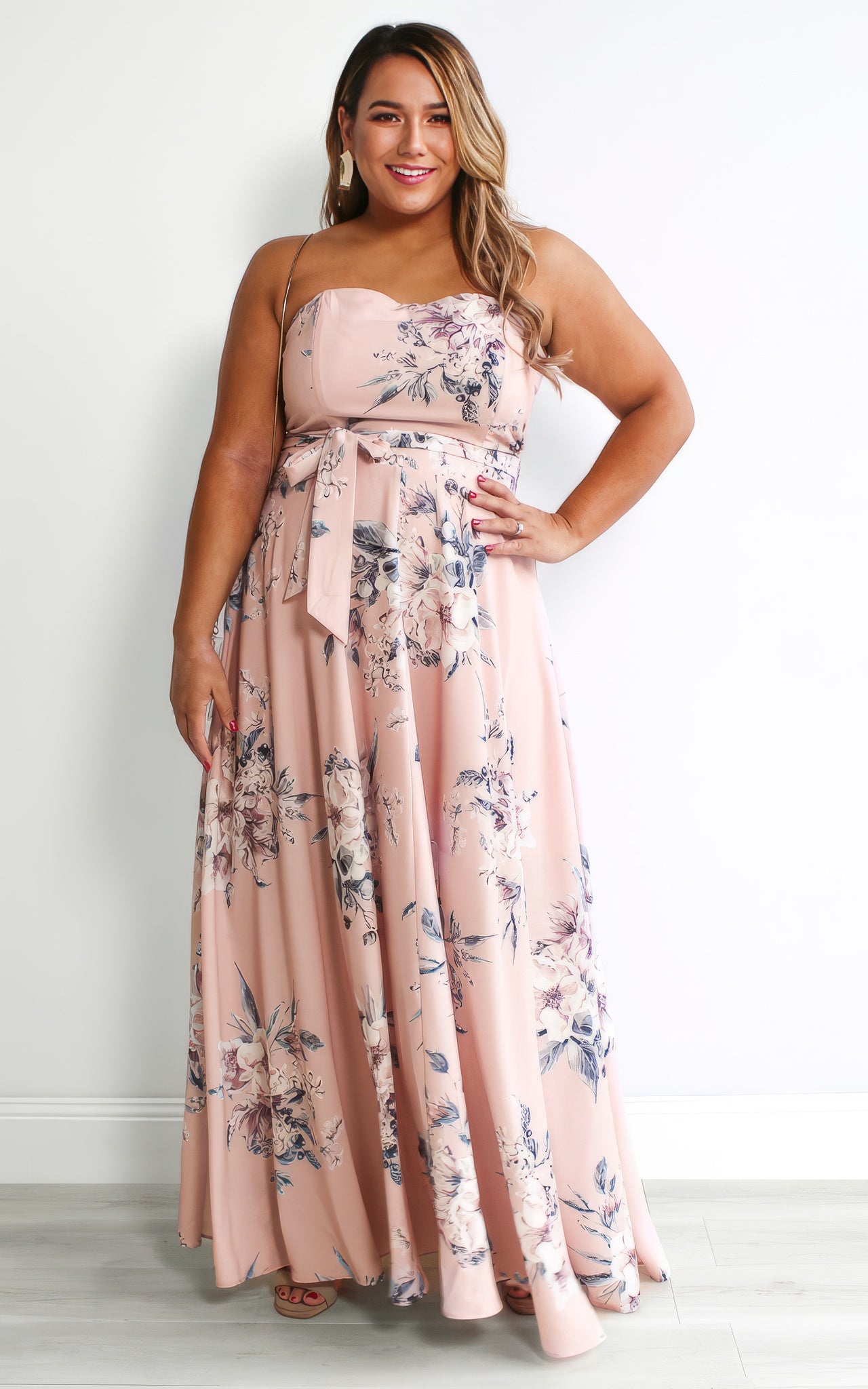 Tamra Maxi Dress - Pink Floral