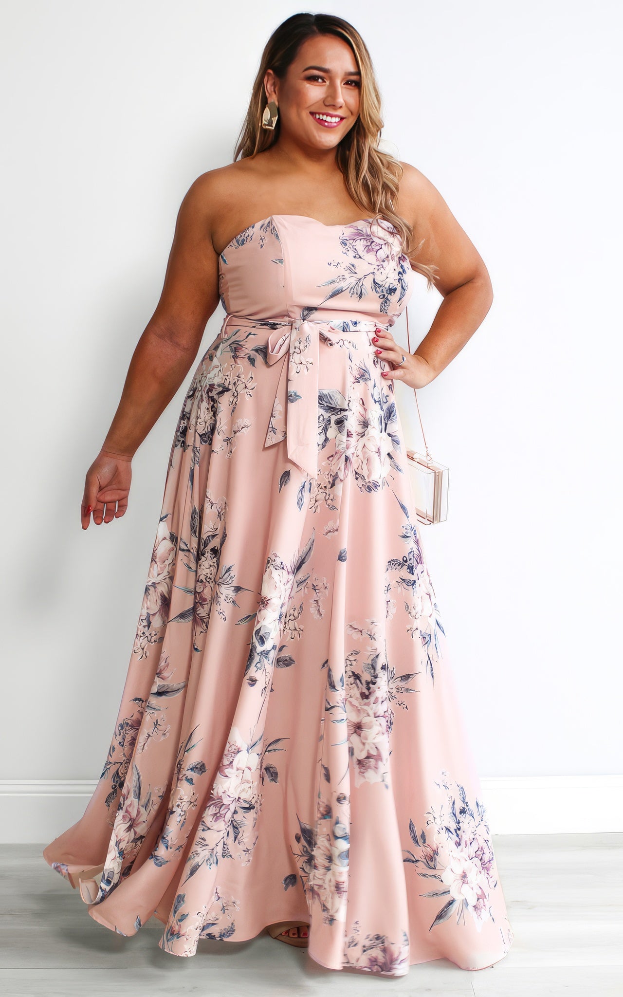 Tamra Maxi Dress - Pink Floral