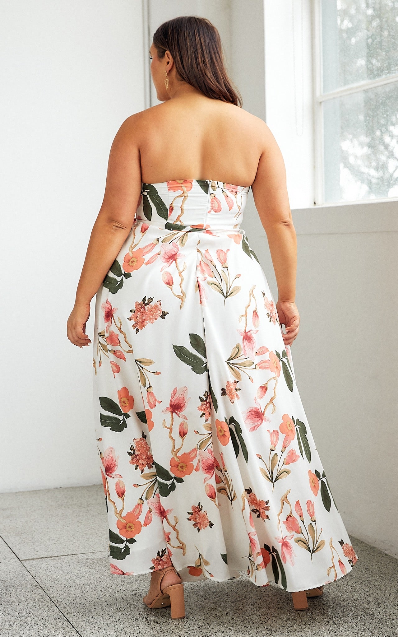 Tamra Maxi Dress - White Floral