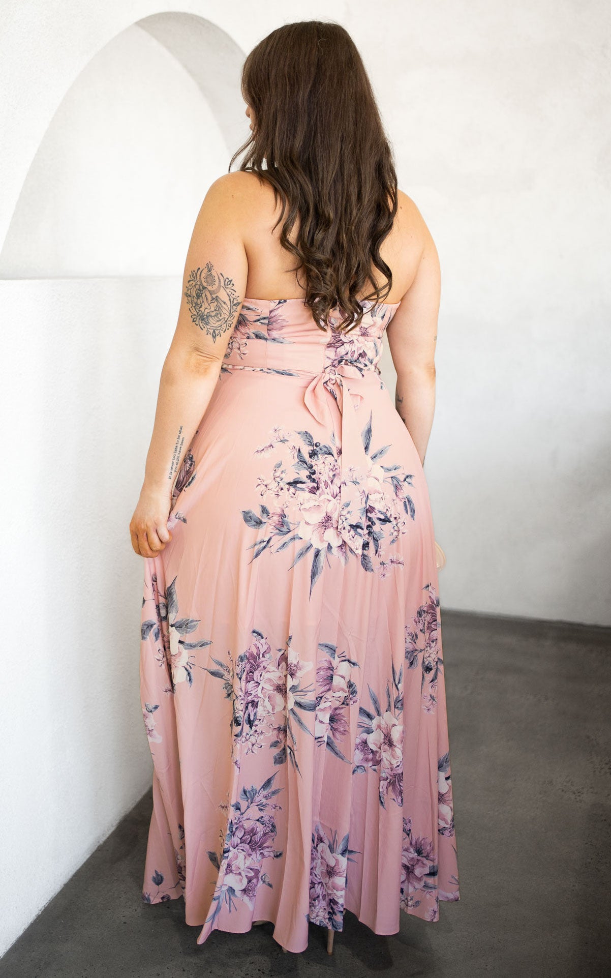 Tamra Maxi Dress - Pink Floral