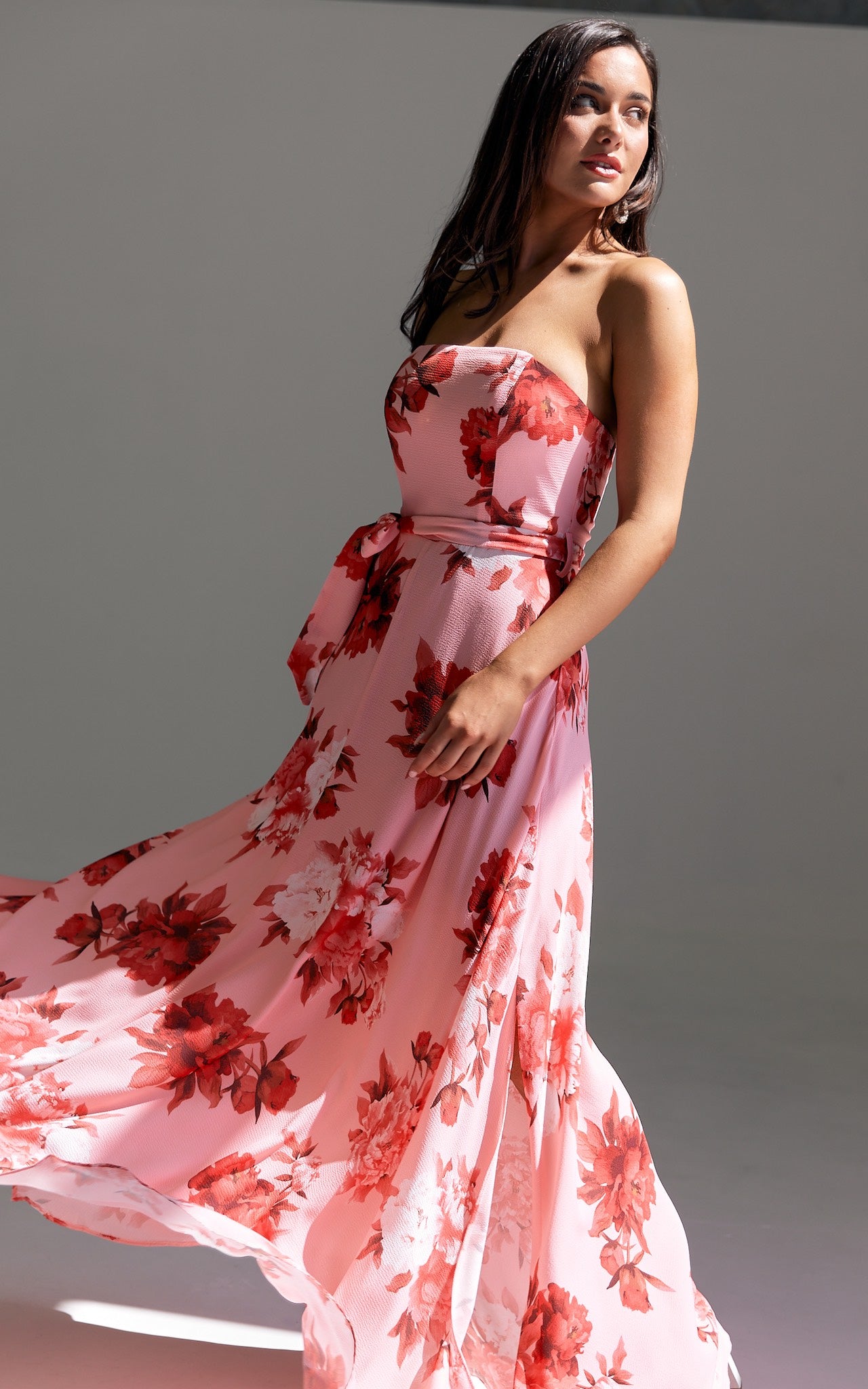 Tamra Maxi Dress - Rose Pink Floral