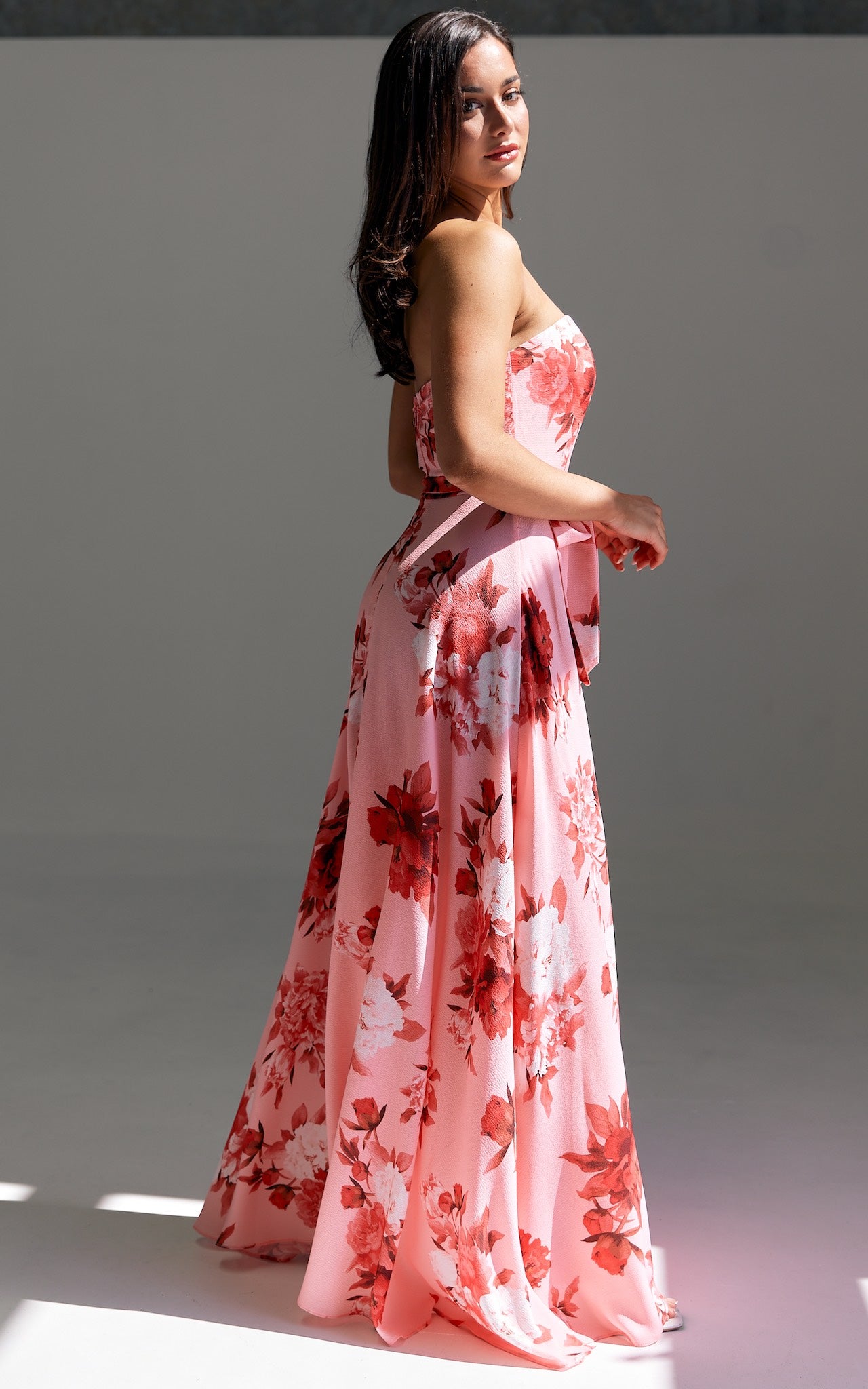 Tamra Maxi Dress - Rose Pink Floral