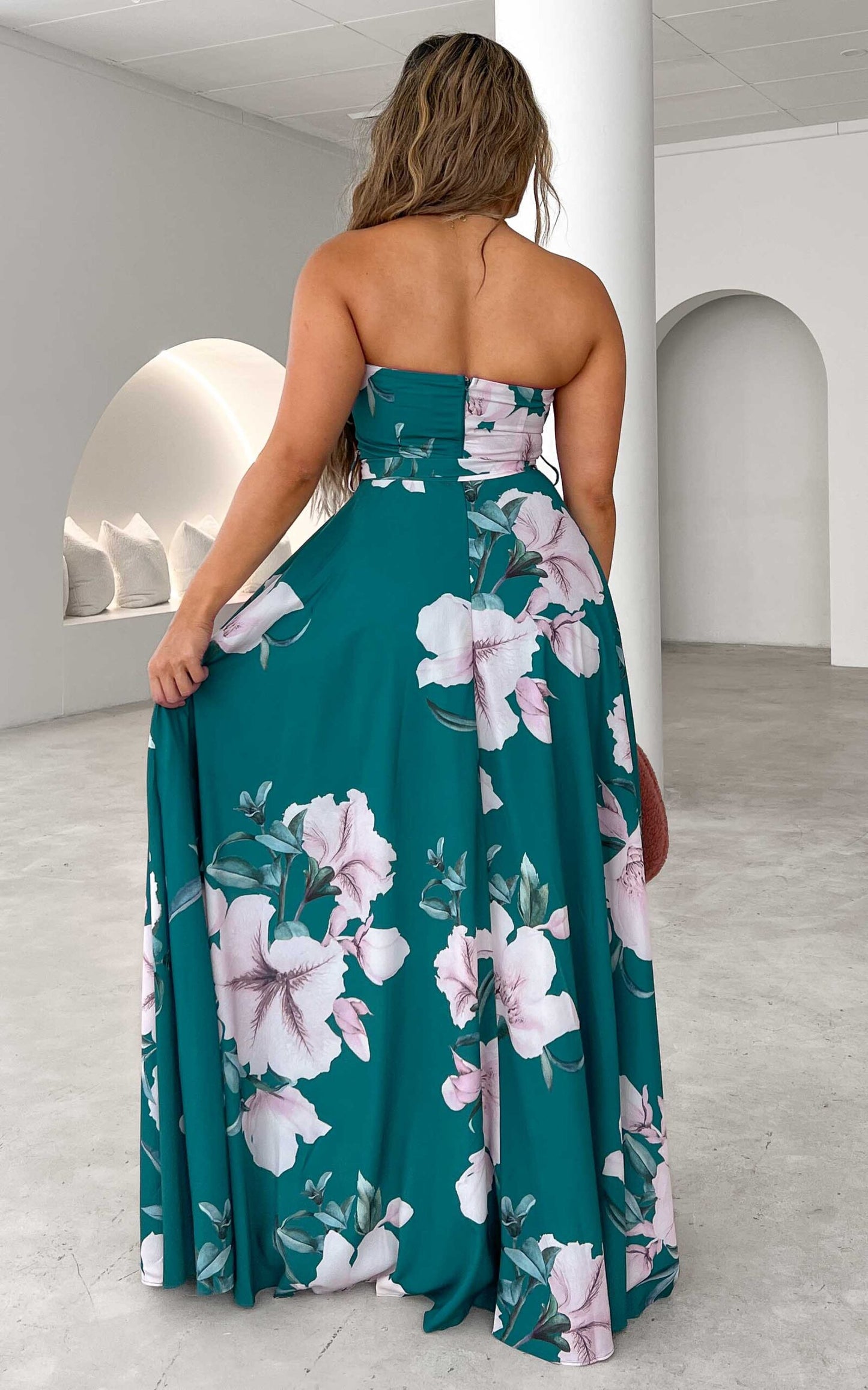 Tamra Maxi Dress - Green Floral