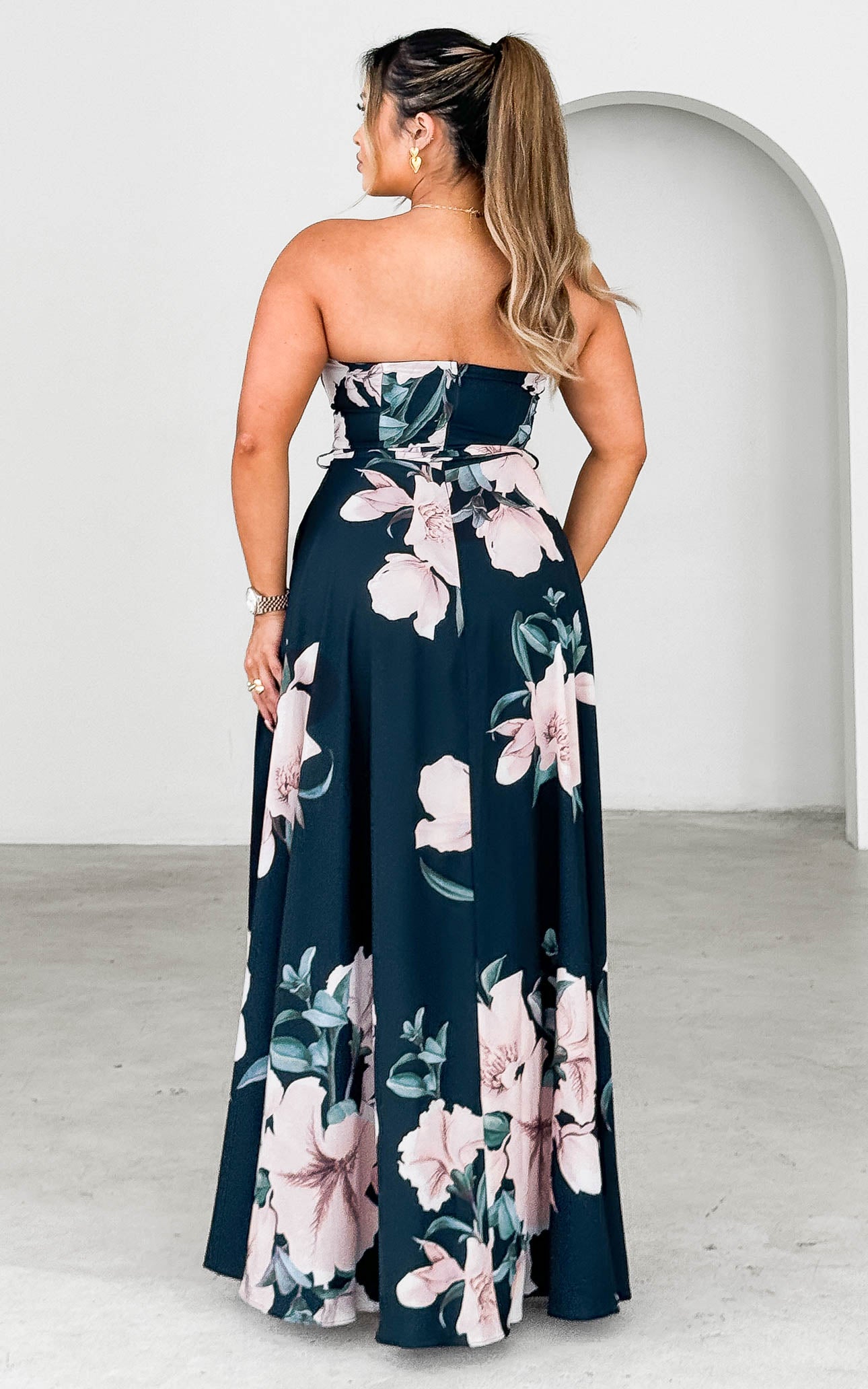 Tamra Maxi Dress - Navy Floral