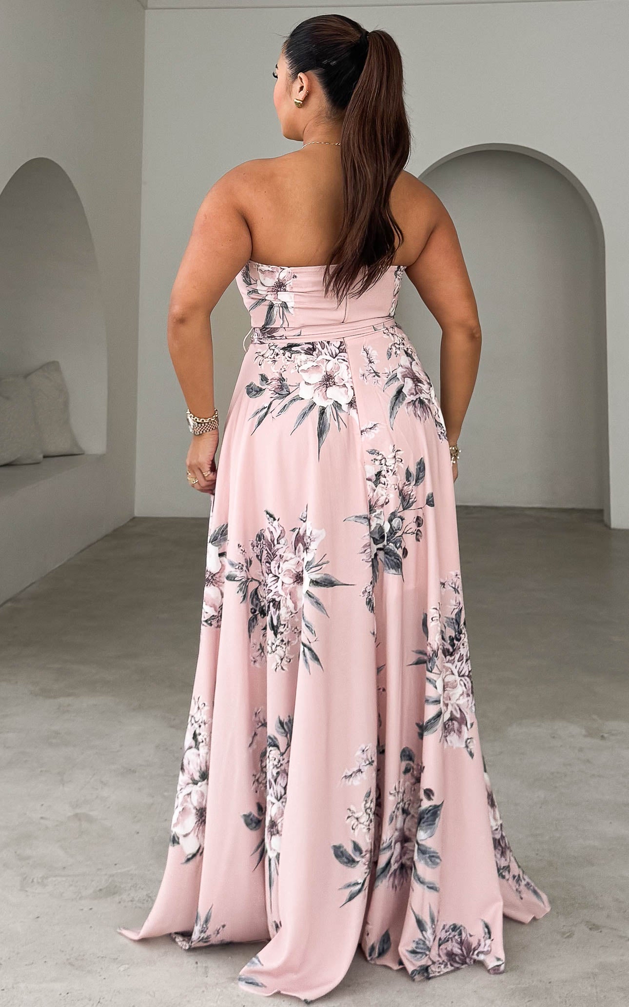 Tamra Maxi Dress - Pink Floral