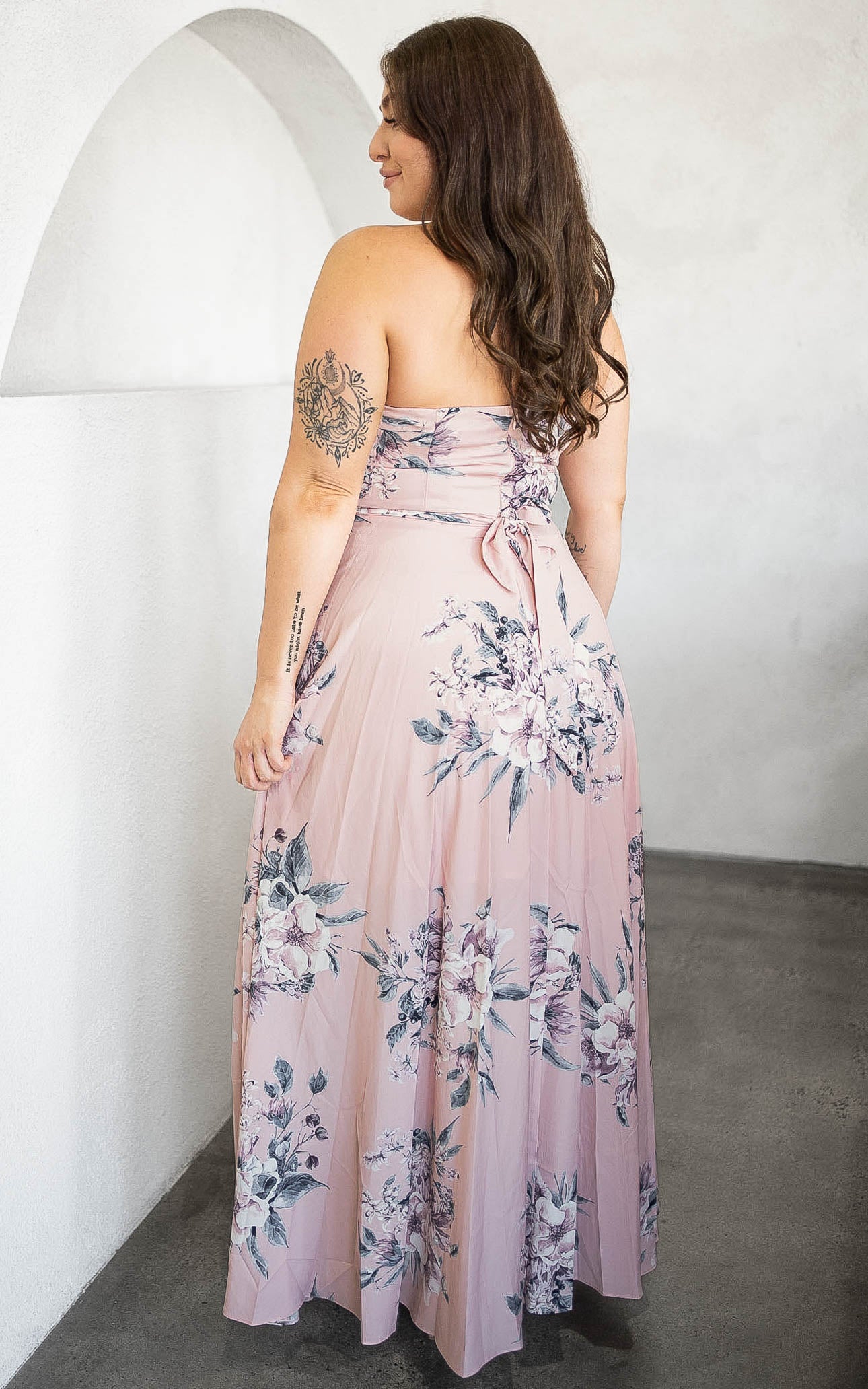 Tamra Maxi Dress - Pink Floral