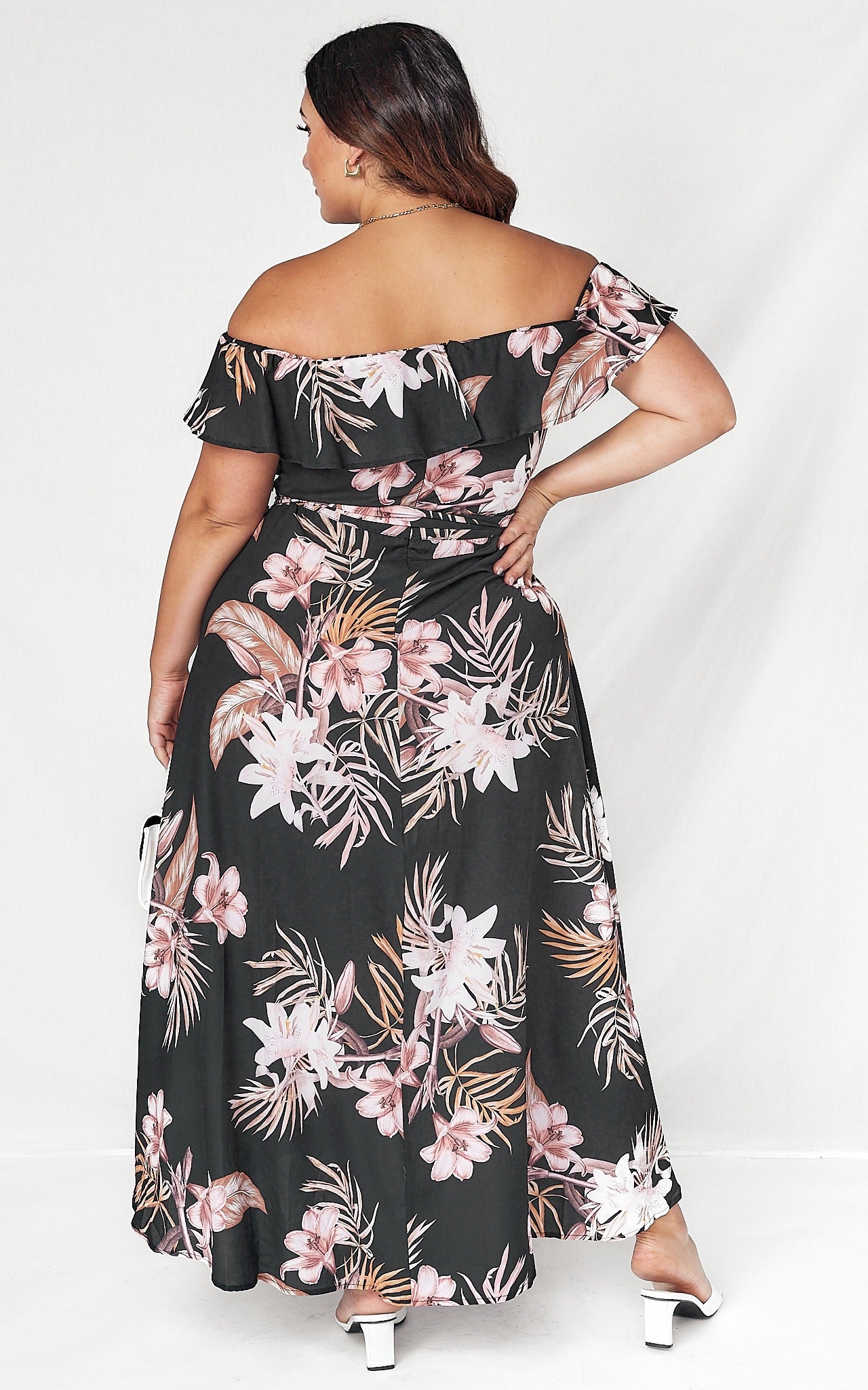 Tatiana Maxi Dress - Black Floral