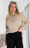 Teddy Knit Jumper - Beige