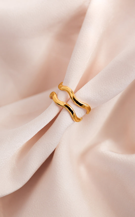 Teo Ring - Gold Wave
