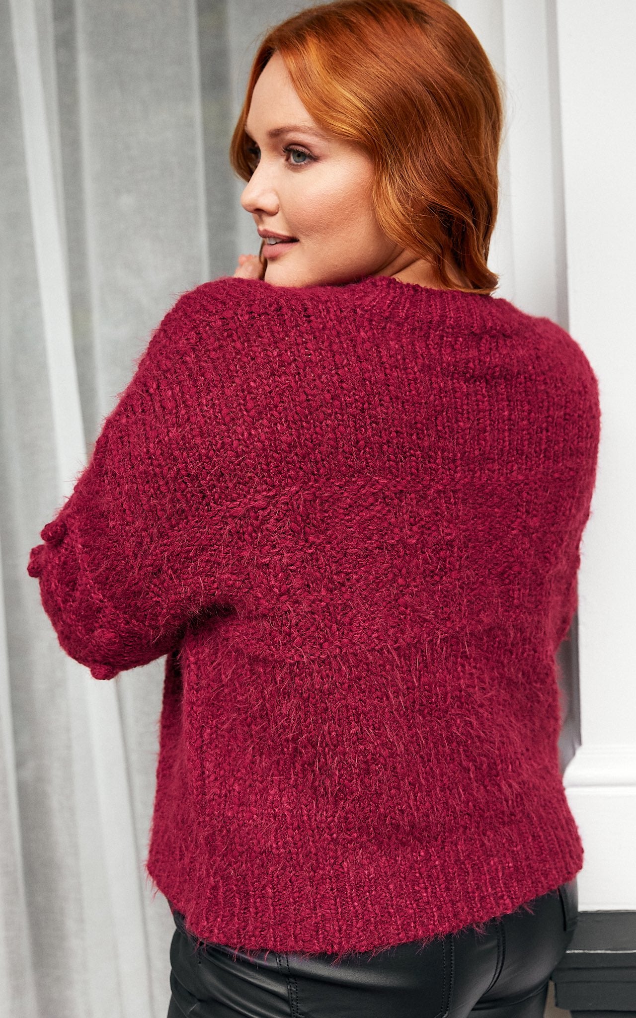 Too Cute Knit - Wine