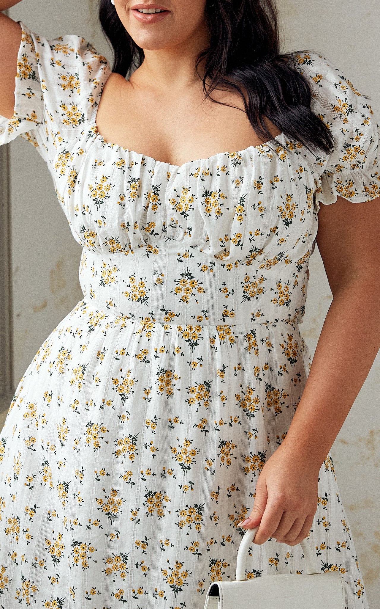 Truvy Dress - White Floral