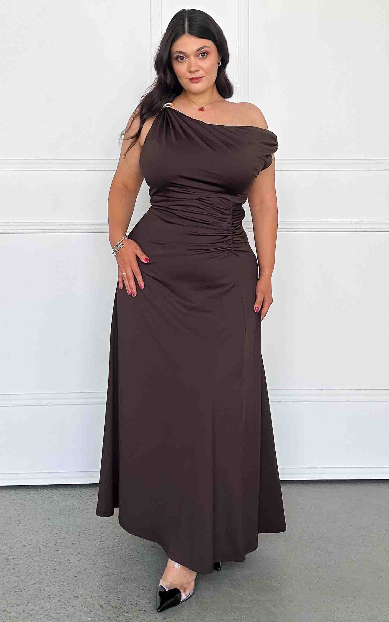 Tully Maxi Dress - Dark Brown