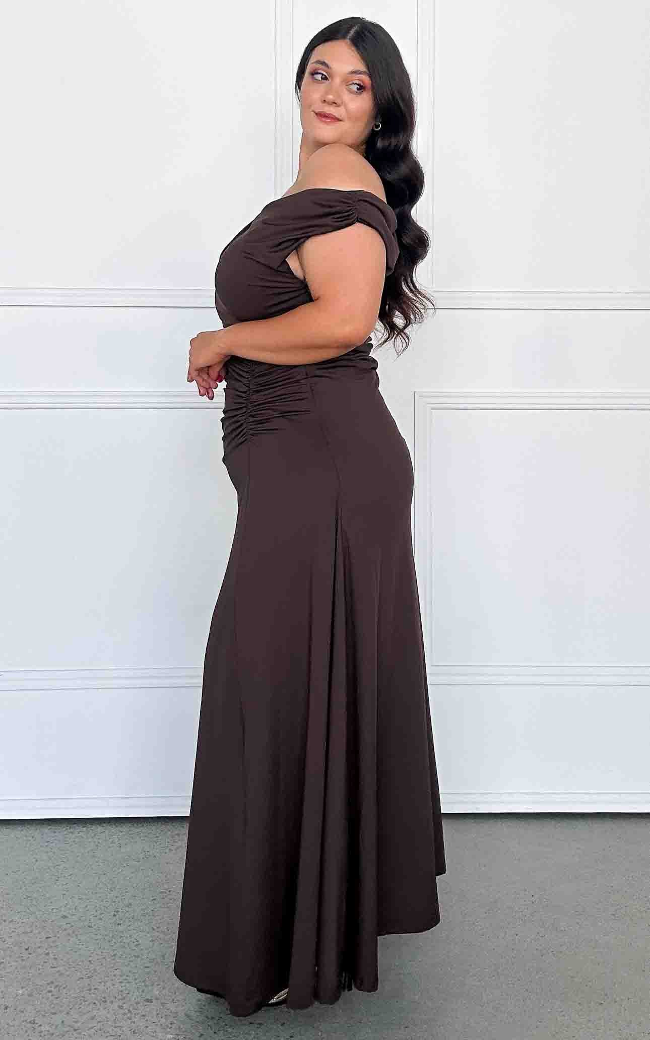 Tully Maxi Dress - Dark Brown