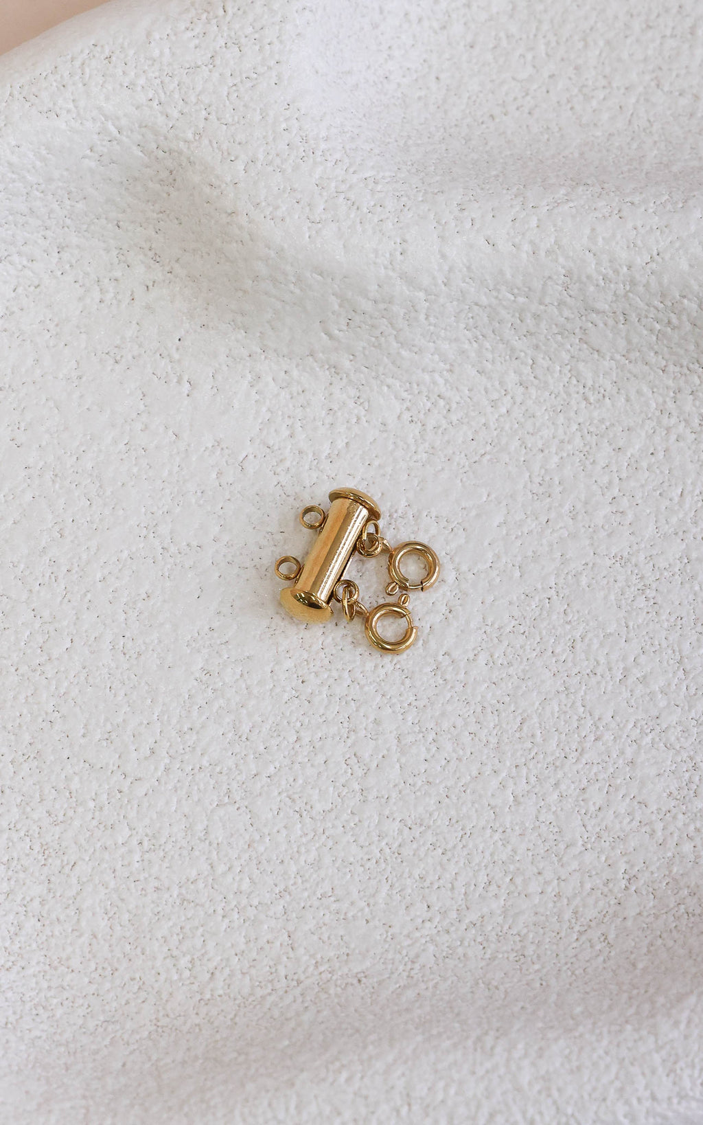 Double Multi Necklace Stack Connector - Gold