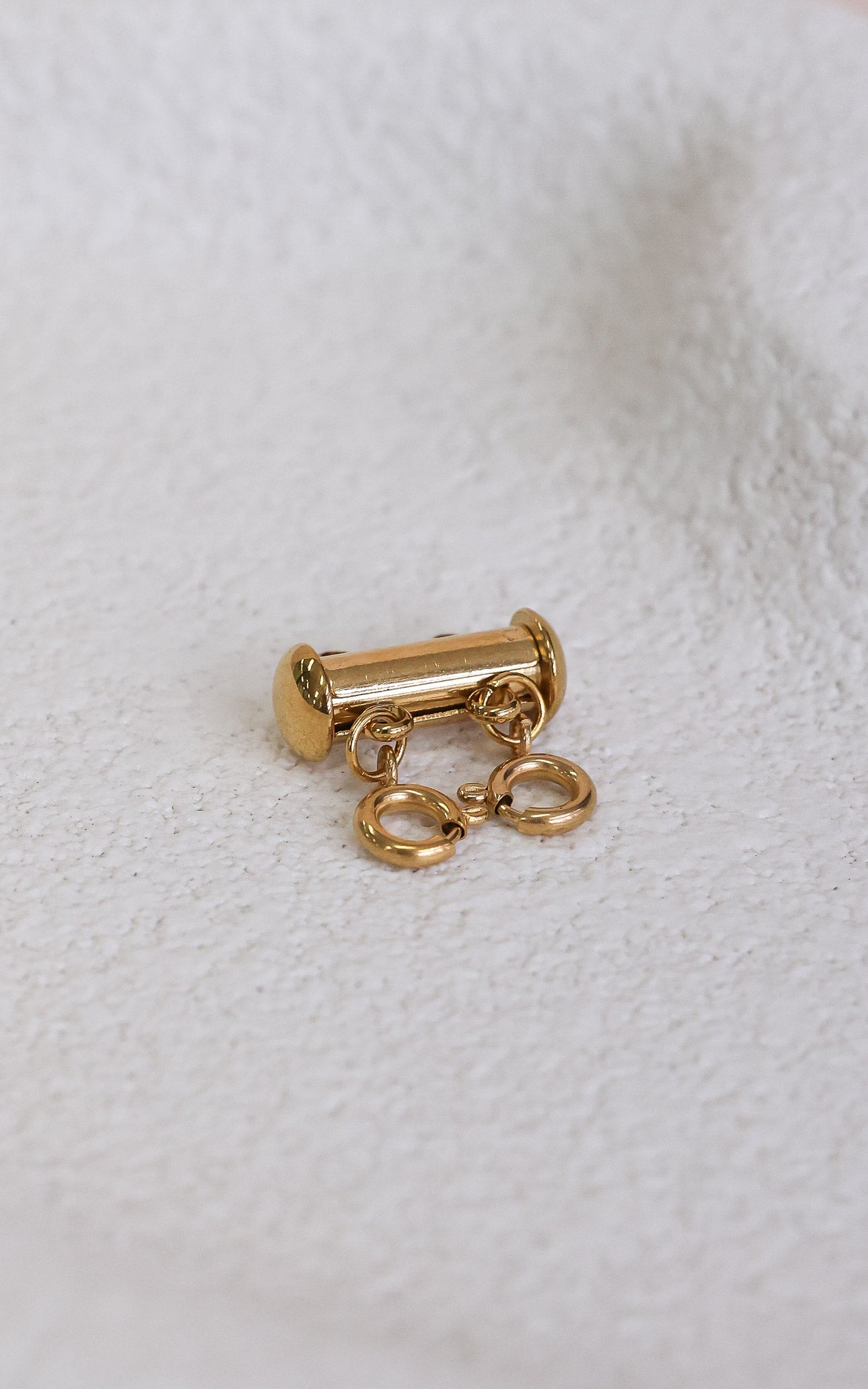 Double Multi Necklace Stack Connector - Gold