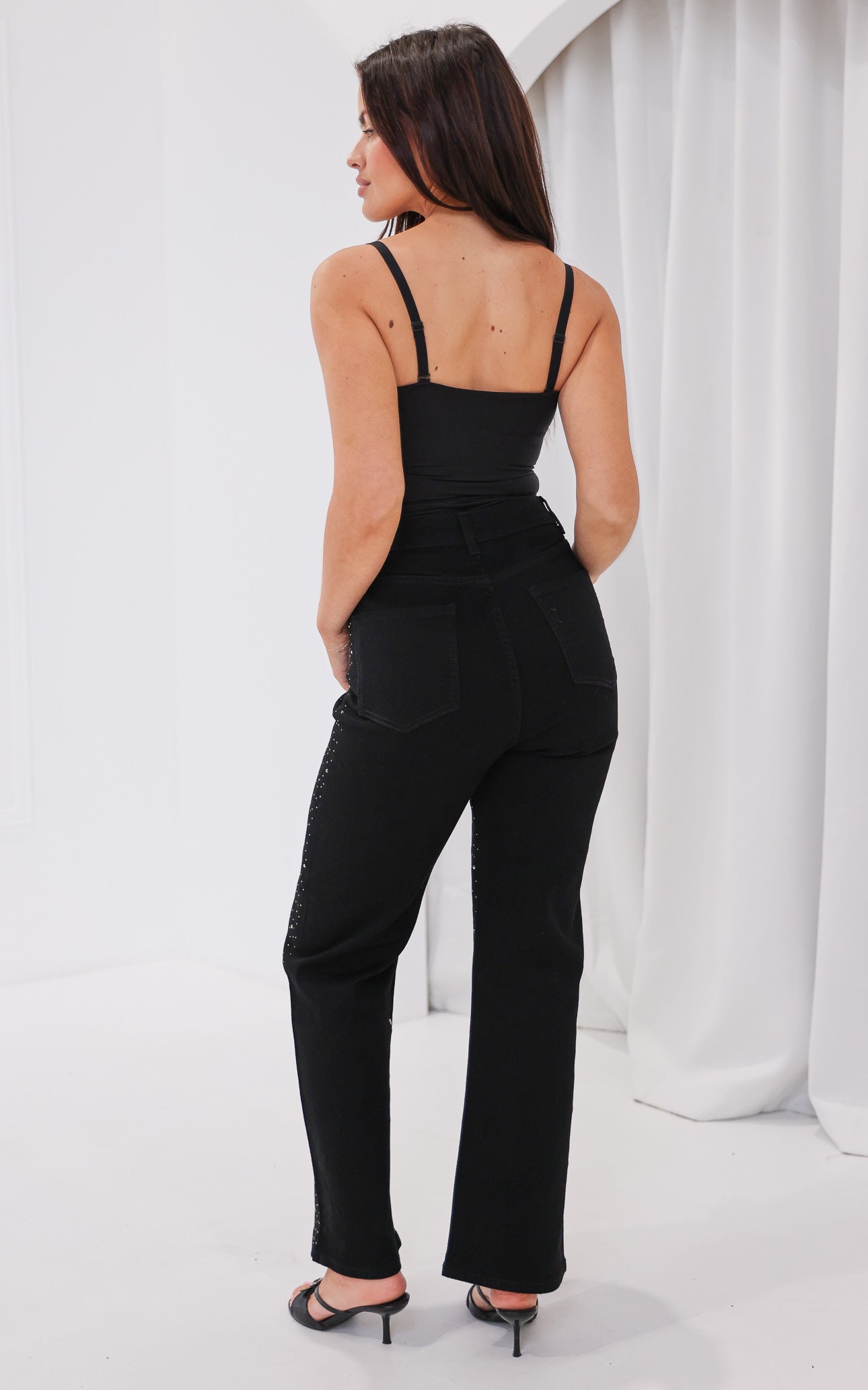 Tanni Diamante Jeans - Black