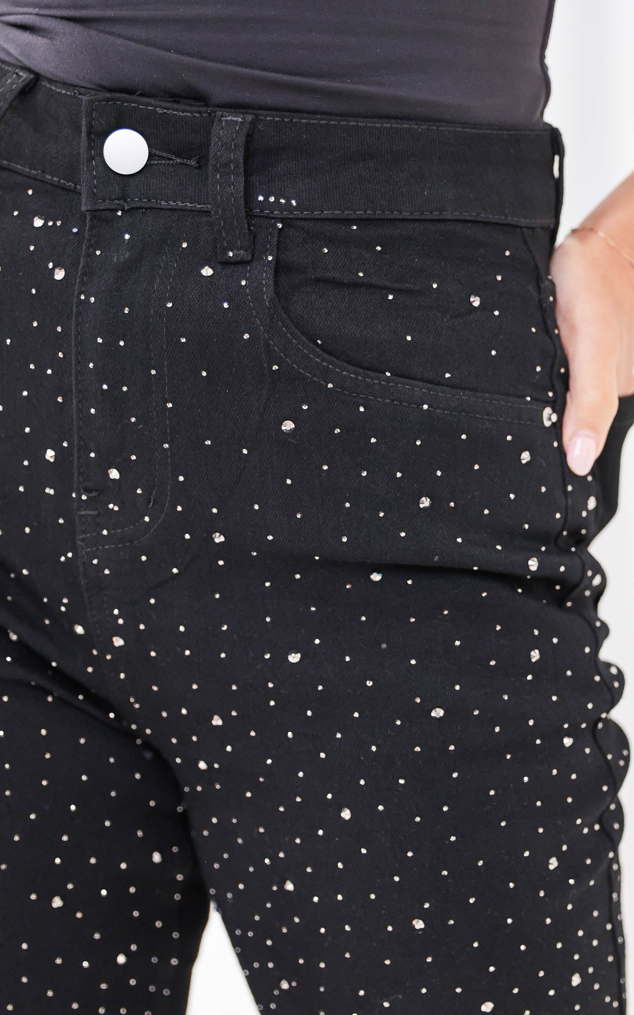 Tanni Diamante Jeans - Black
